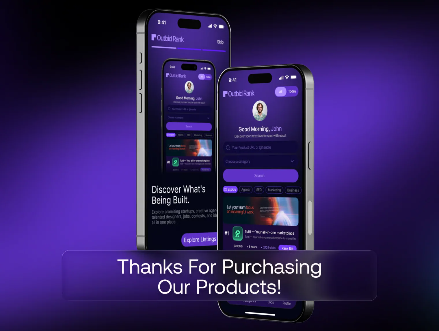 Outbid Rank- Smart Listing Directory Mobile App Figma UI Kit 6