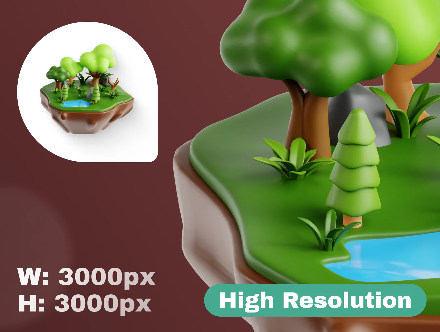 Outdoor 3D Icon Set 2