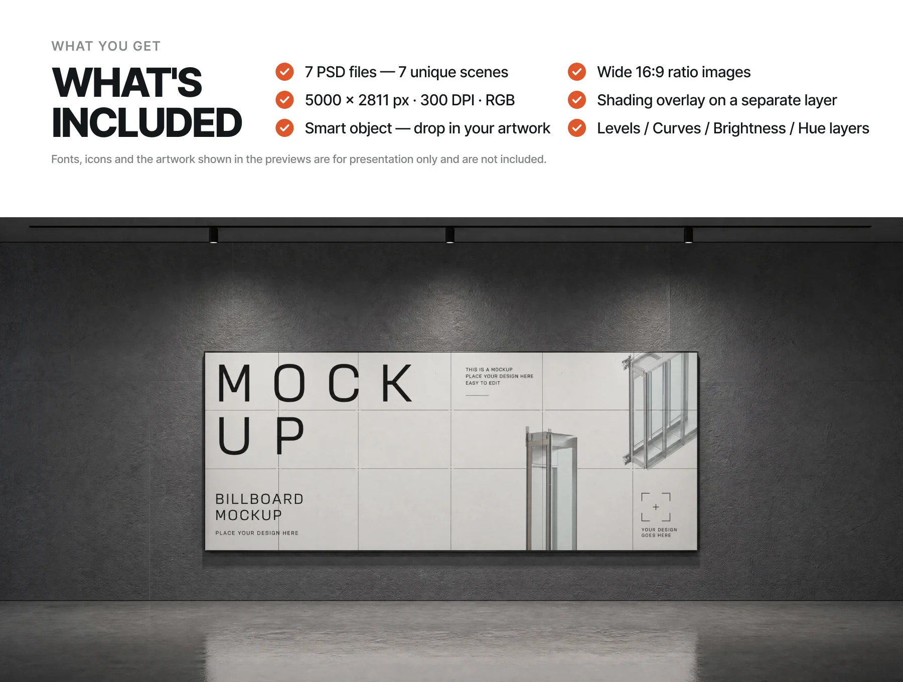 Outdoor & Indoor Billboard Mockup Set 2