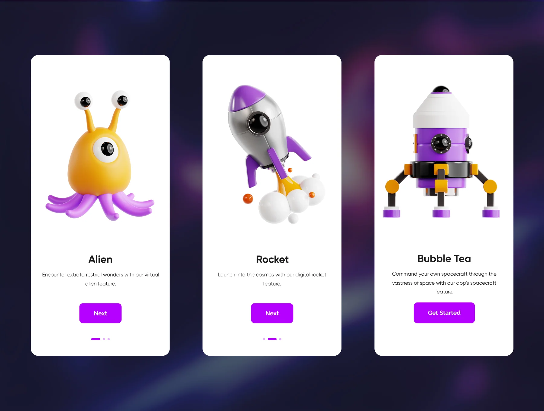 Outer Space 3D Icon Set 3