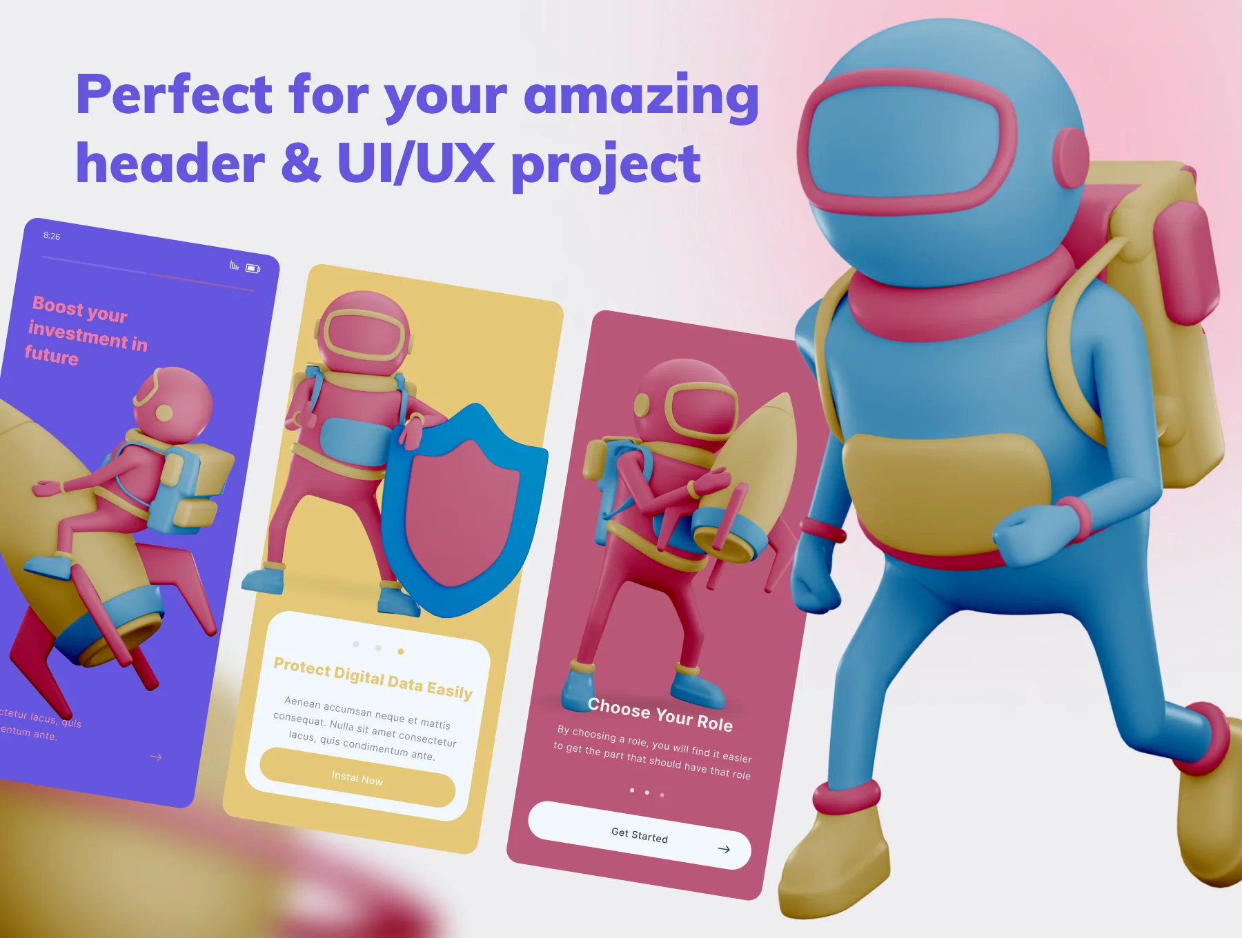 Outer Space Character 3D 3