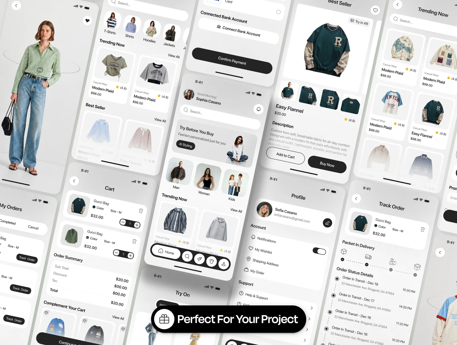 Outfitly – Fashion E-Commerce App UI Kit 3