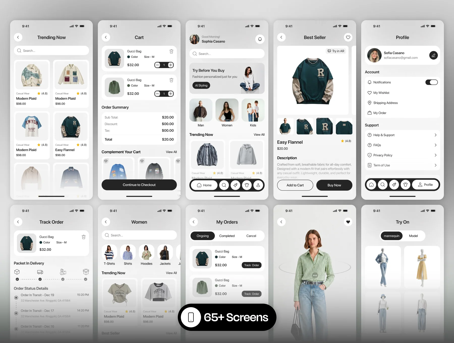 Outfitly – Fashion E-Commerce App UI Kit 4