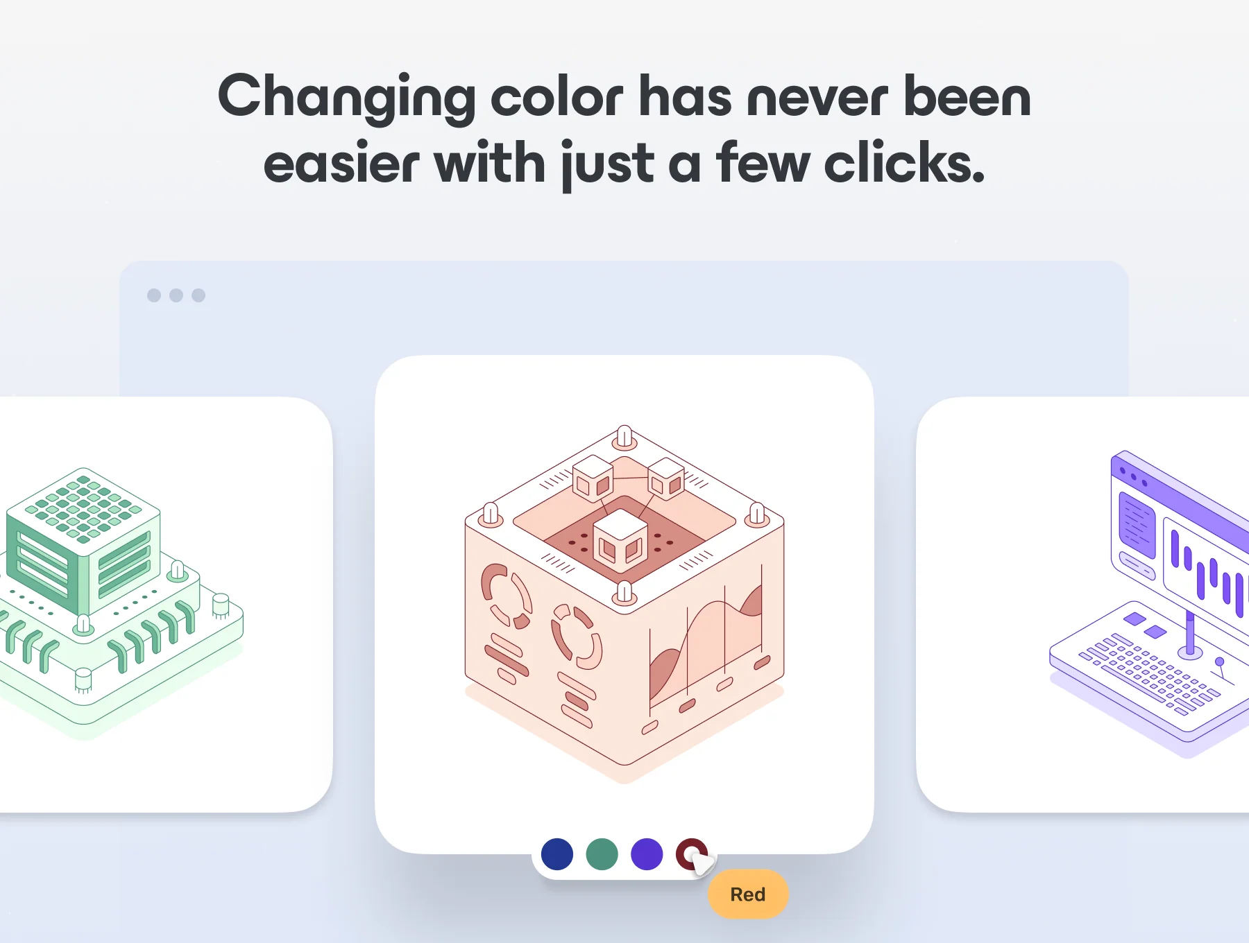 Outline Isometric Illustration Set for Figma 3