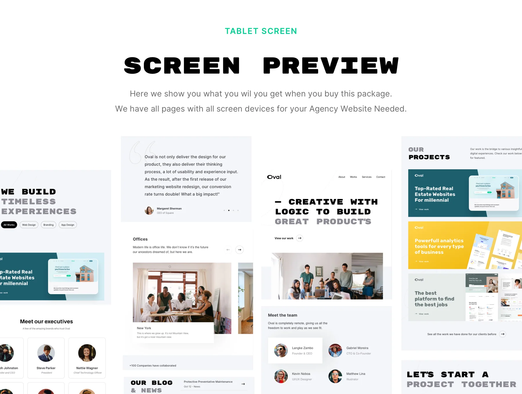 Oval: Agency Website Design 5