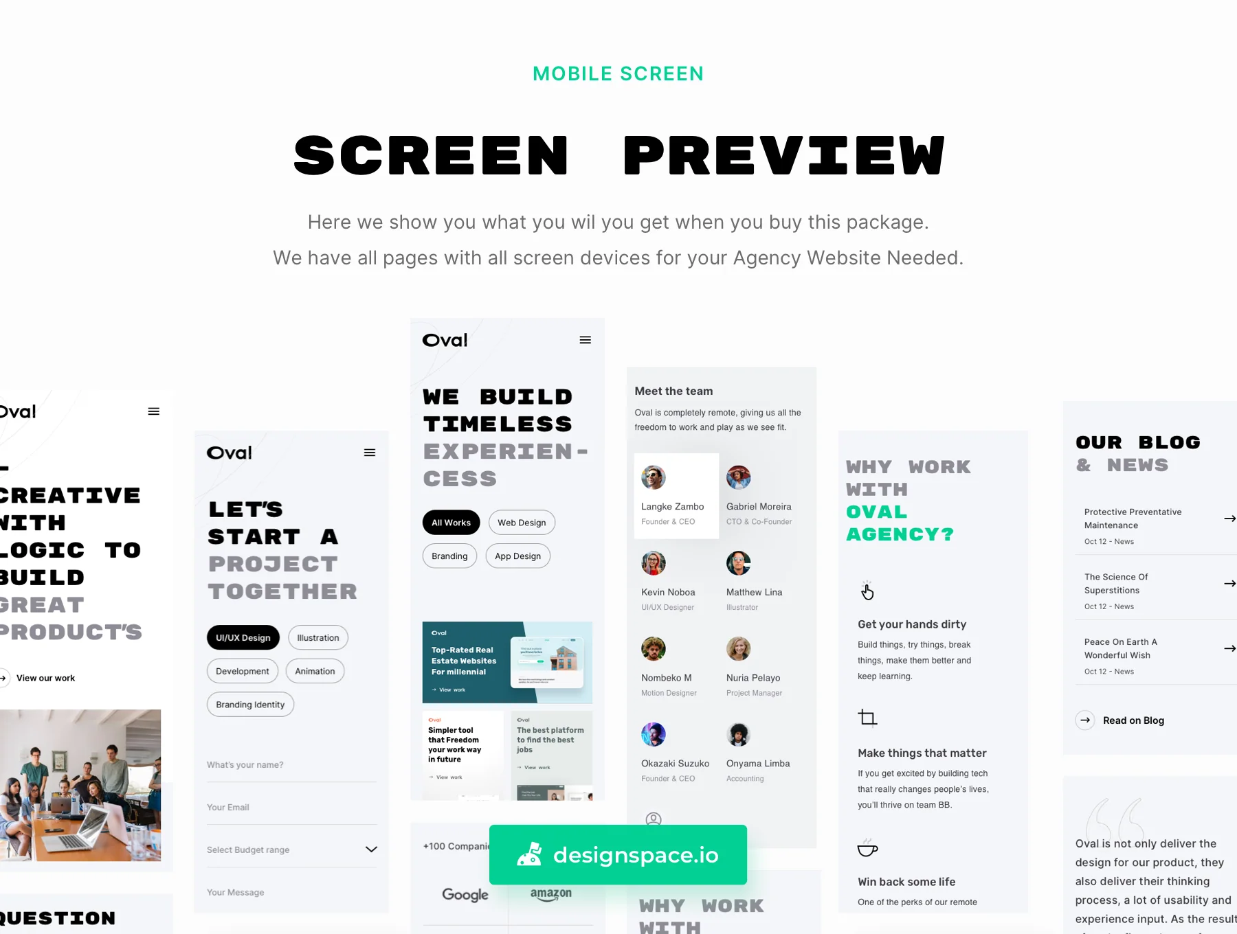 Oval: Agency Website Design 6