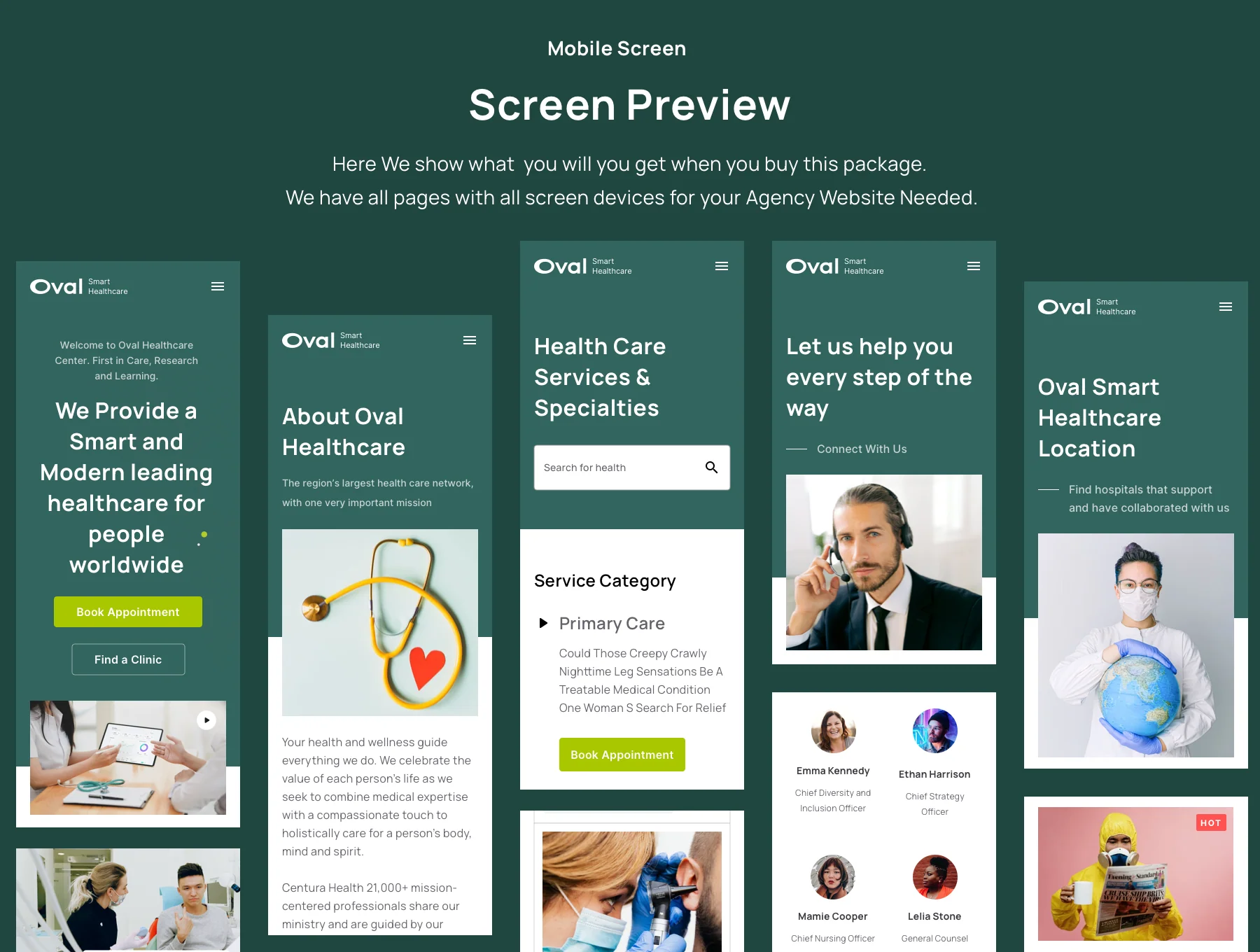 Oval: Healthcare Landing Page Template 6