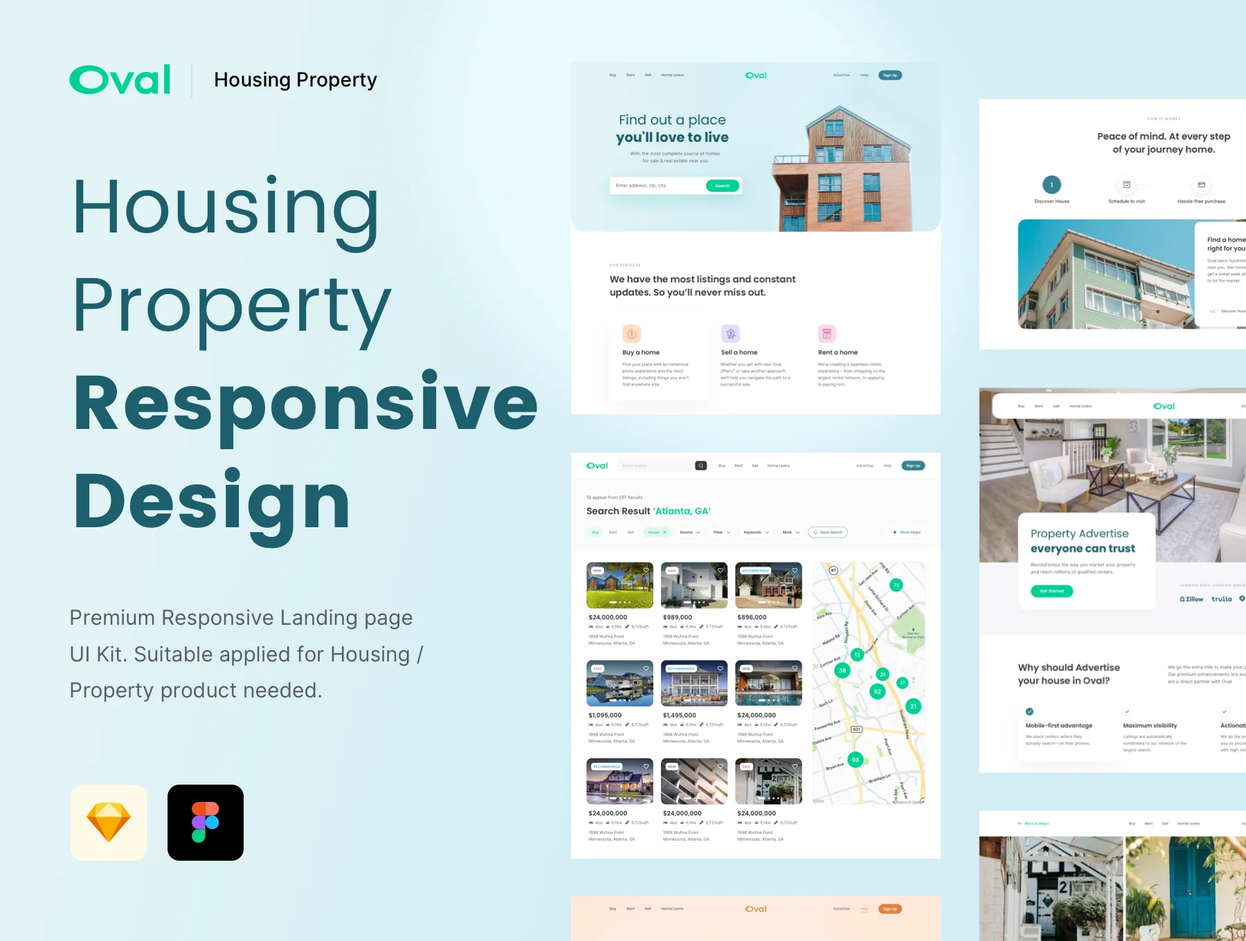 Oval: Housing Website Design