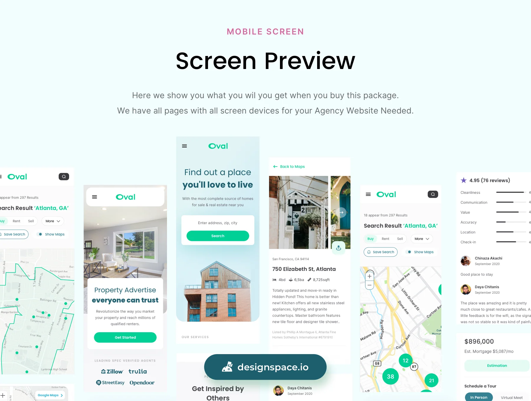 Oval: Housing Website Design 6