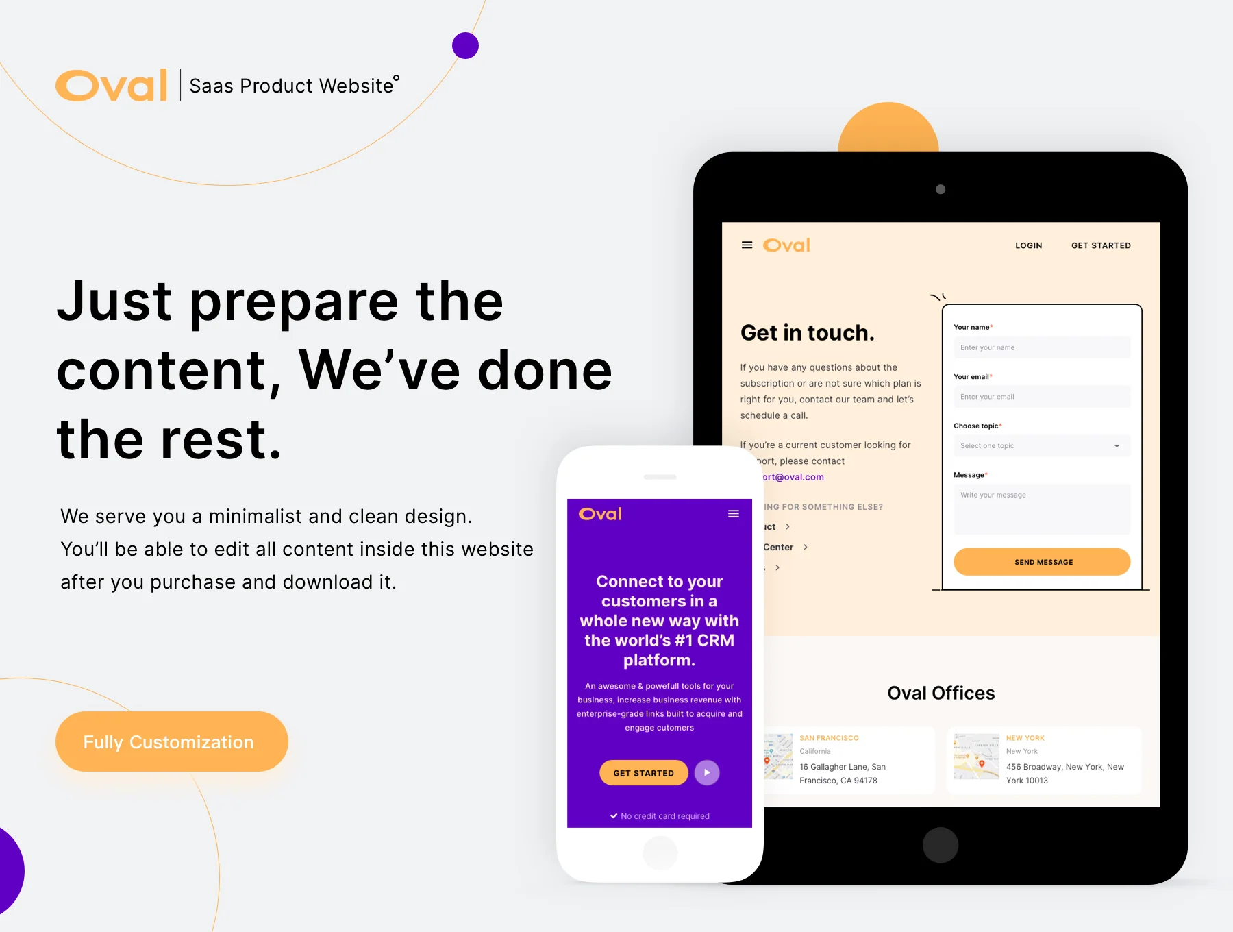 Oval: SaaS Platform Landing Page 4 2