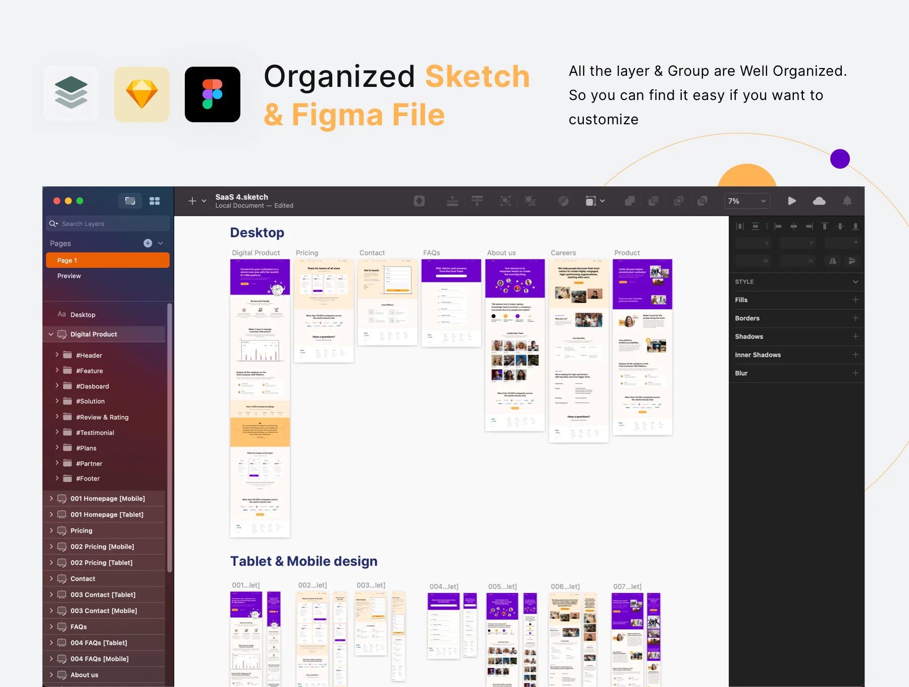 Oval: SaaS Platform Landing Page 4 3