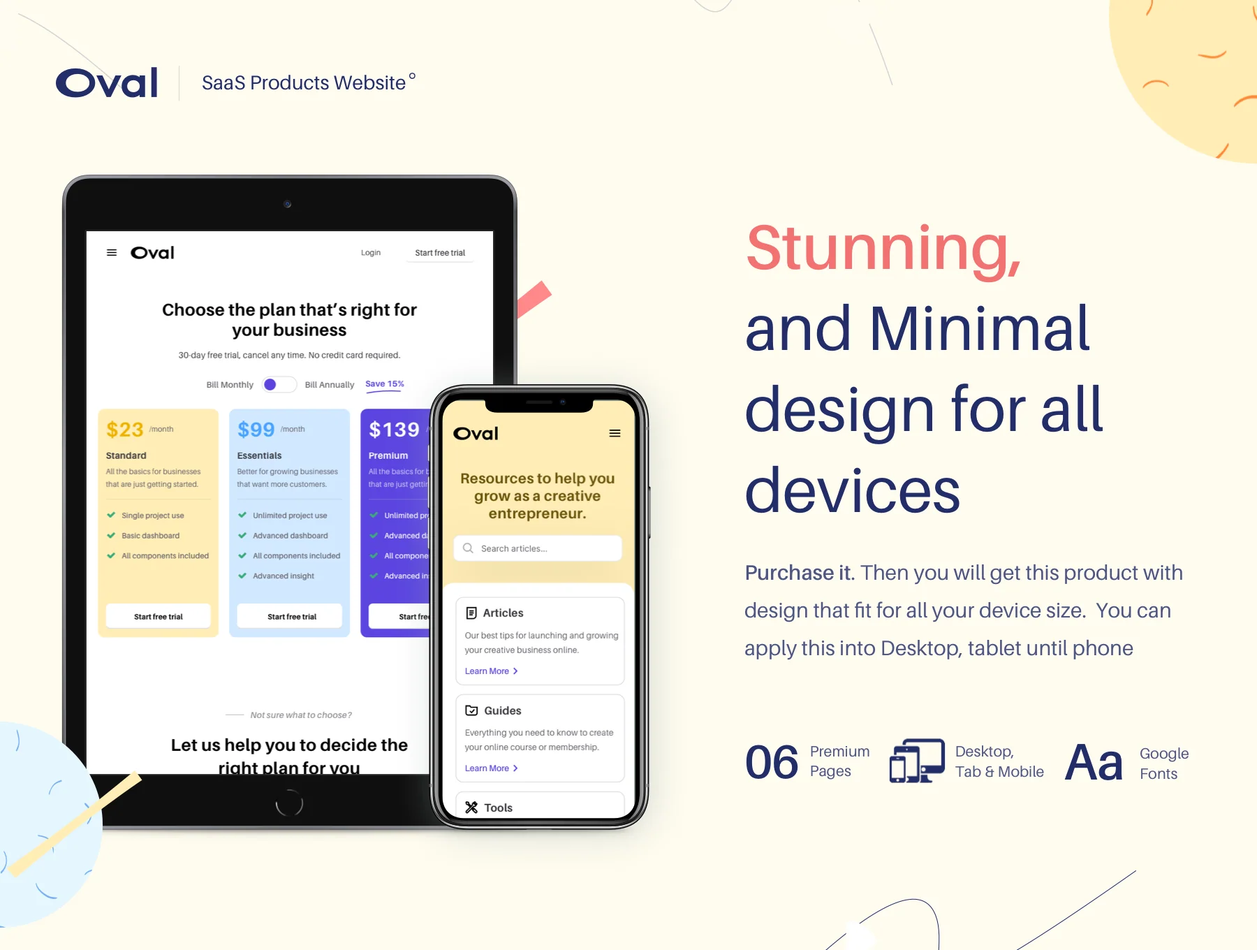 Oval SaaS Products Website Design 2