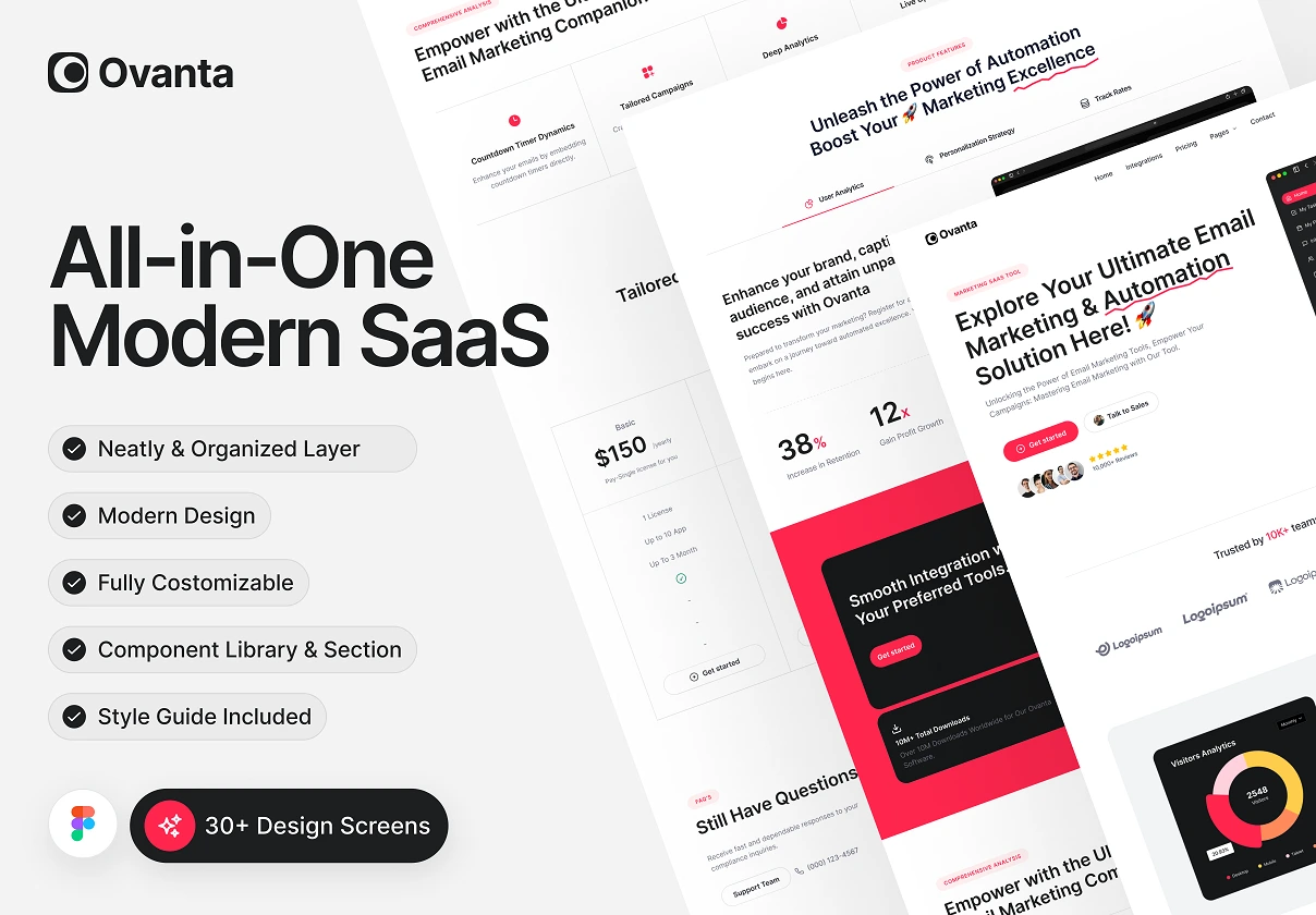 Ovanta - All-in-One Modern SaaS UI