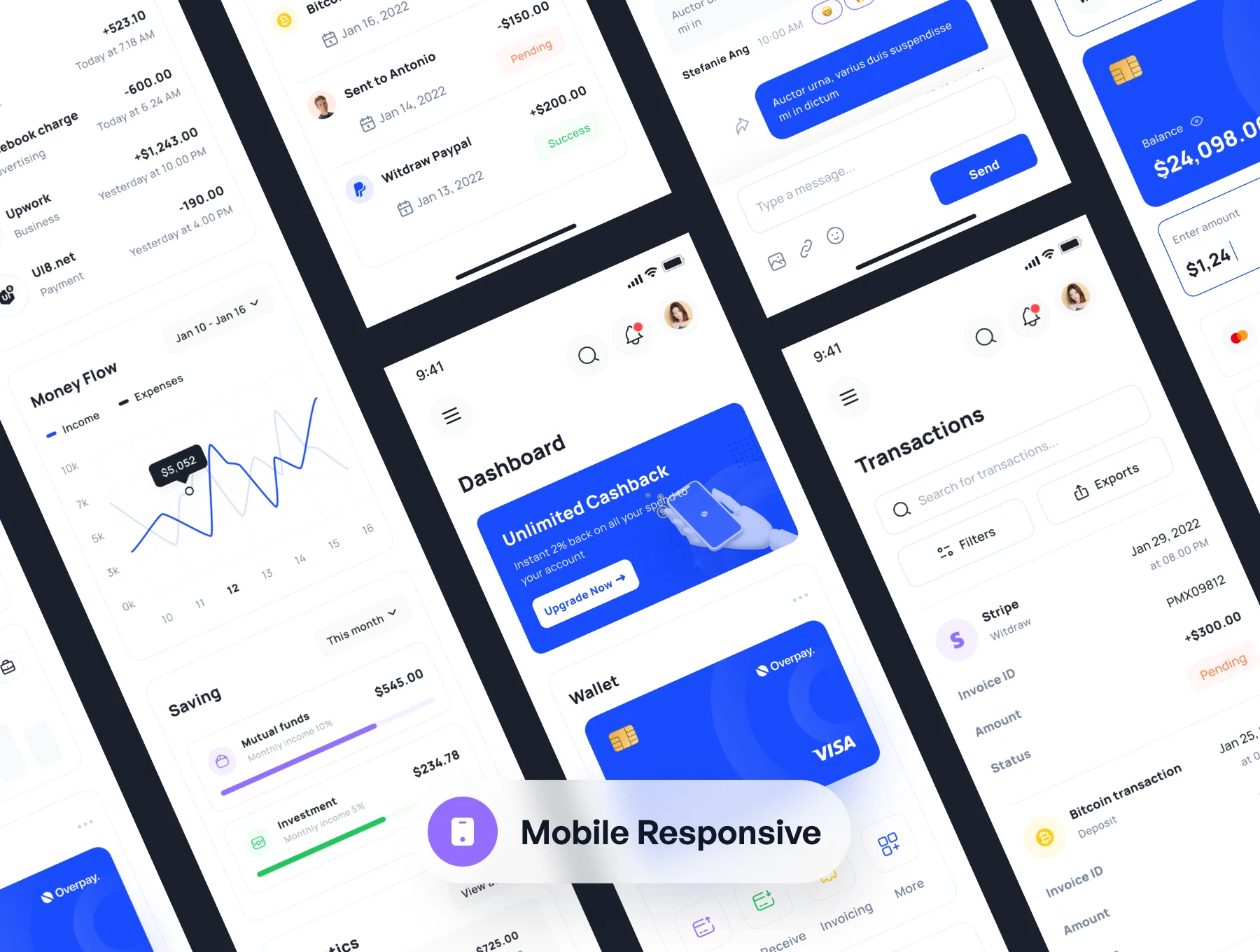 Overpay - Finance Dashboard UI Kit 5