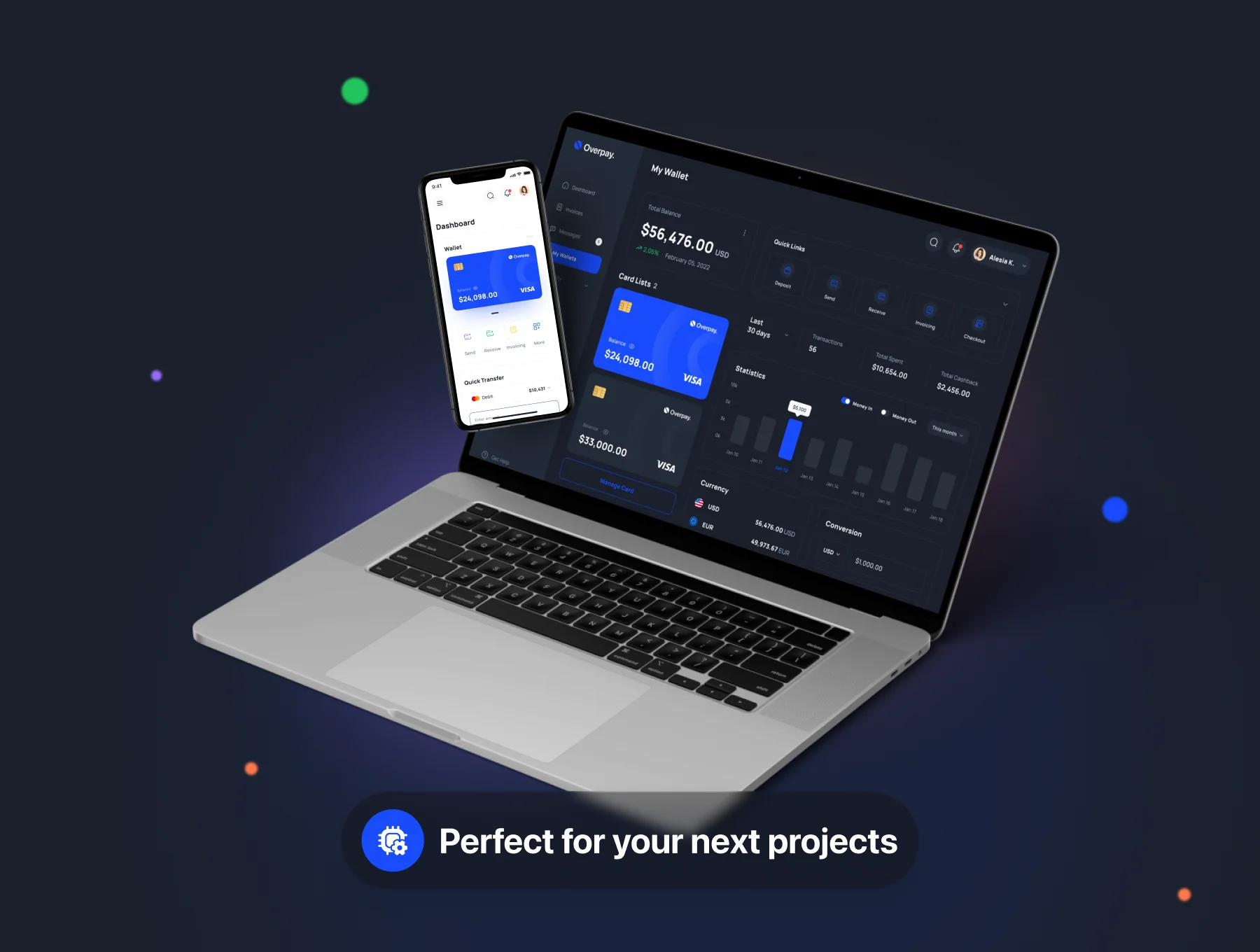 Overpay - Finance Dashboard UI Kit 7