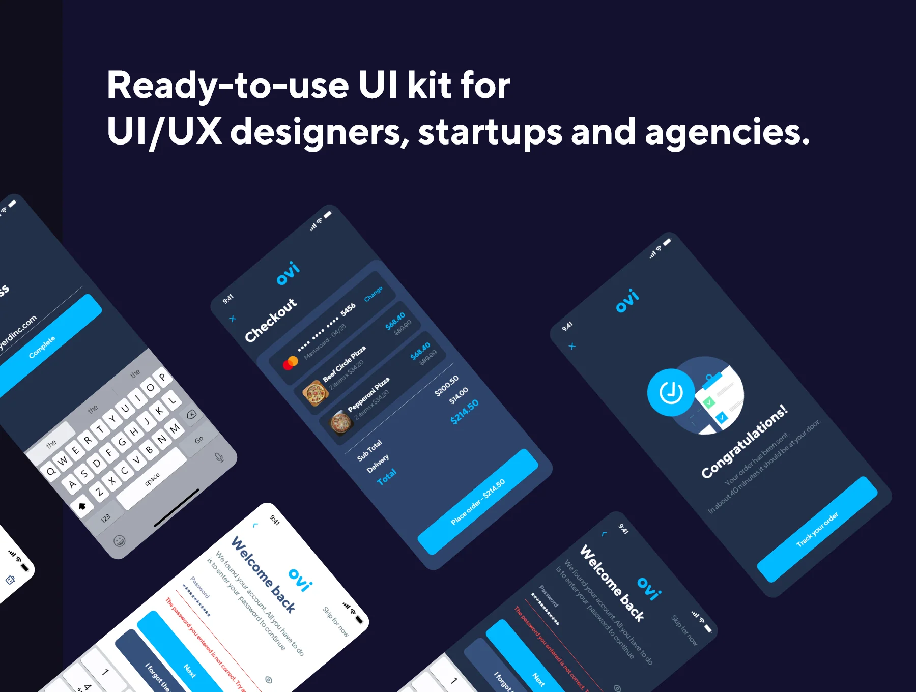 Ovi Food Delivery UI Kit 4