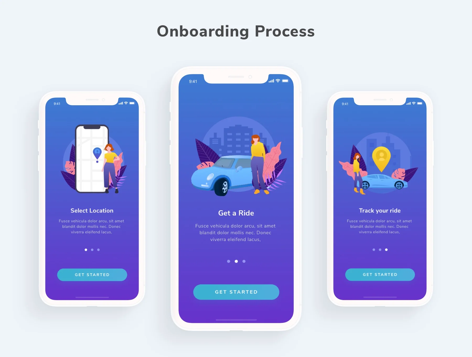 OVLET - Taxi Mobile App UI Kit 5