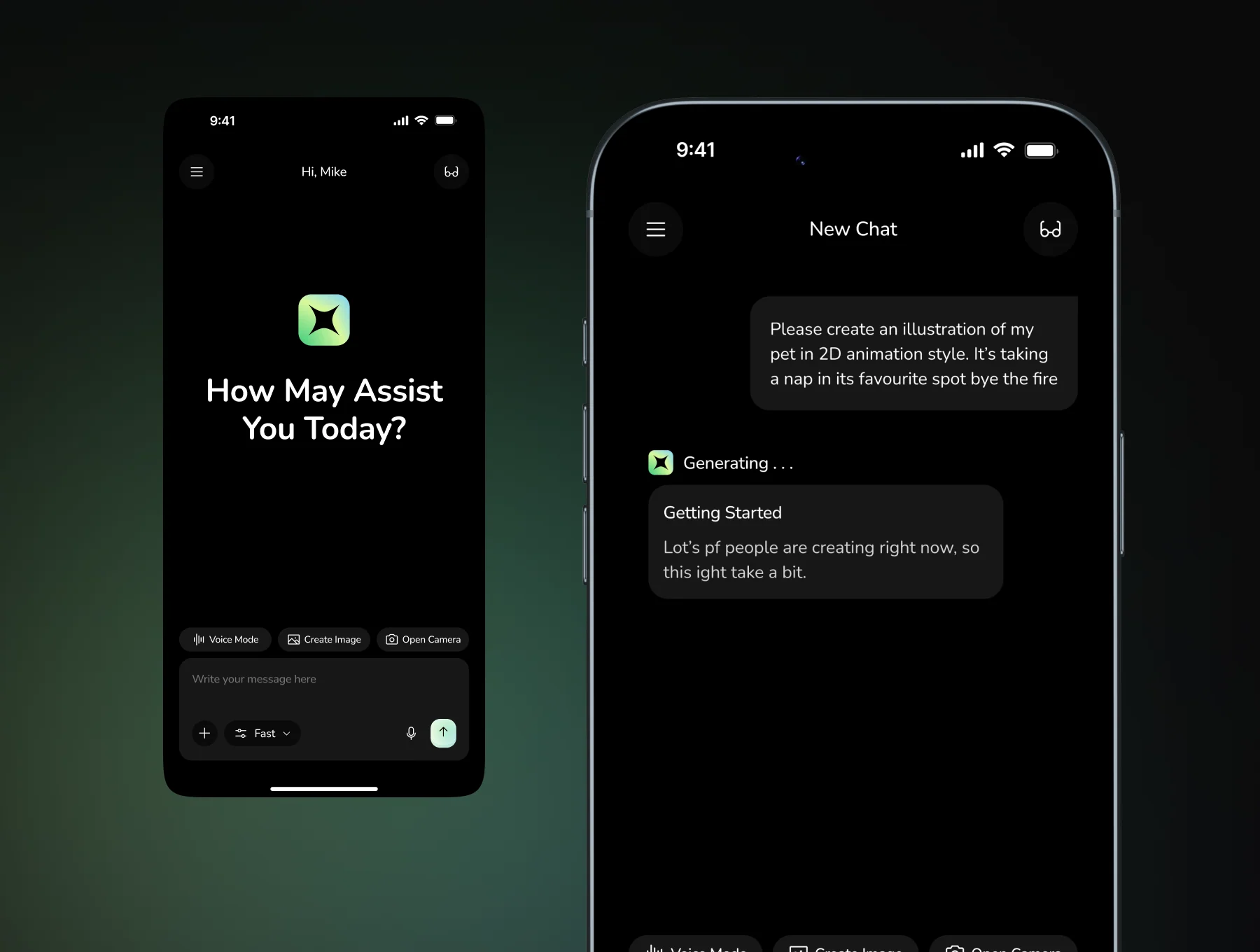 Oxema – AI Companion Mobile UI Voice & Chat 6