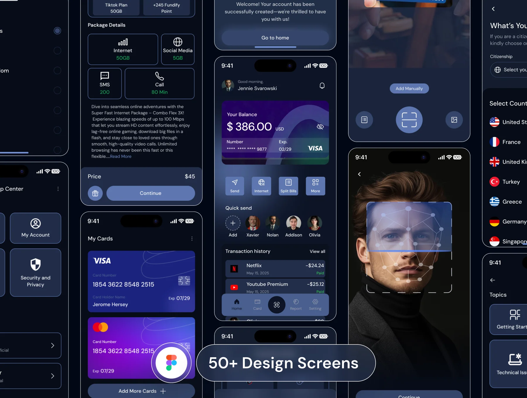 OXLAO E-Wallet Mobile app UI Kit 2