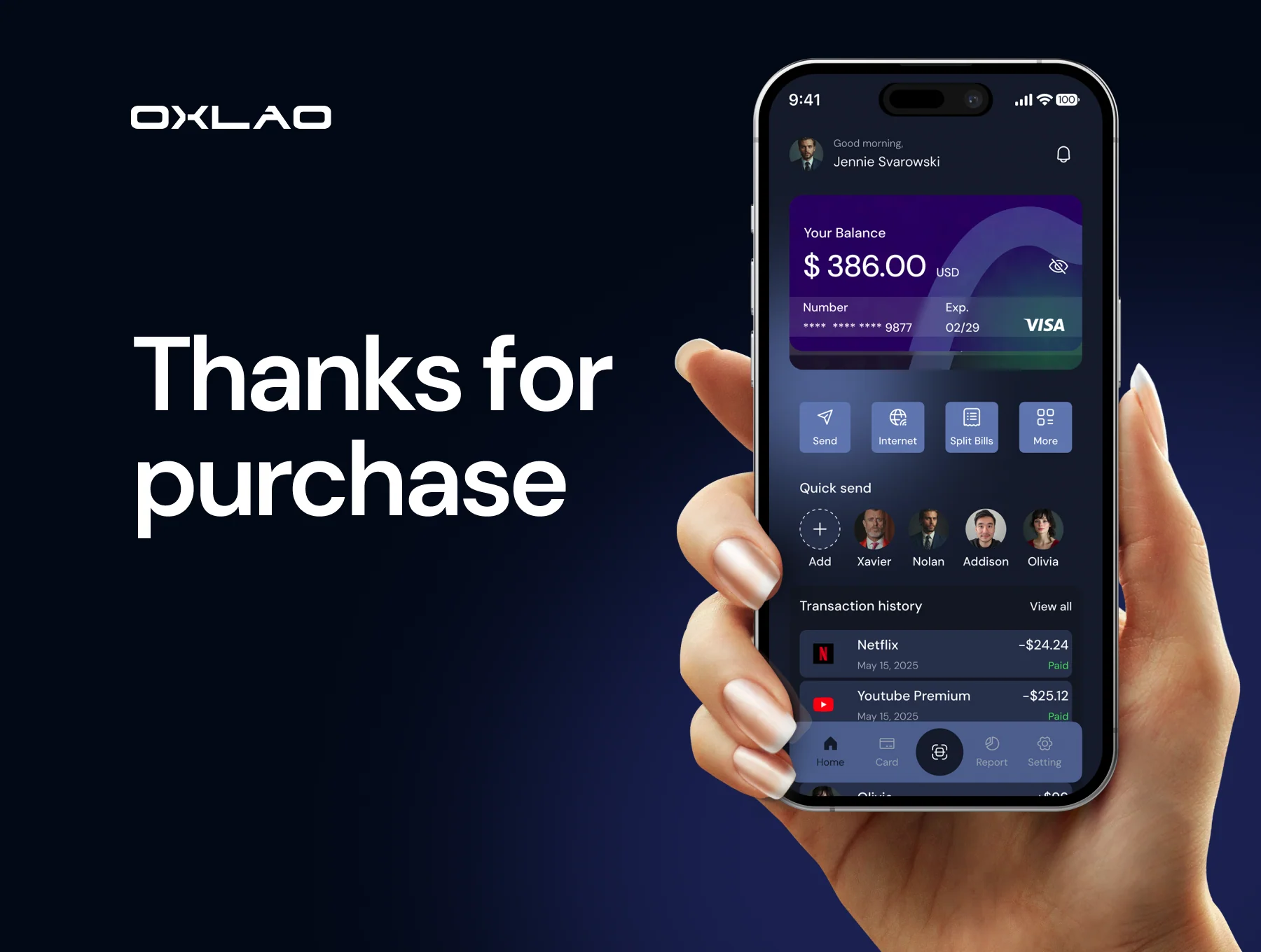 OXLAO E-Wallet Mobile app UI Kit 6