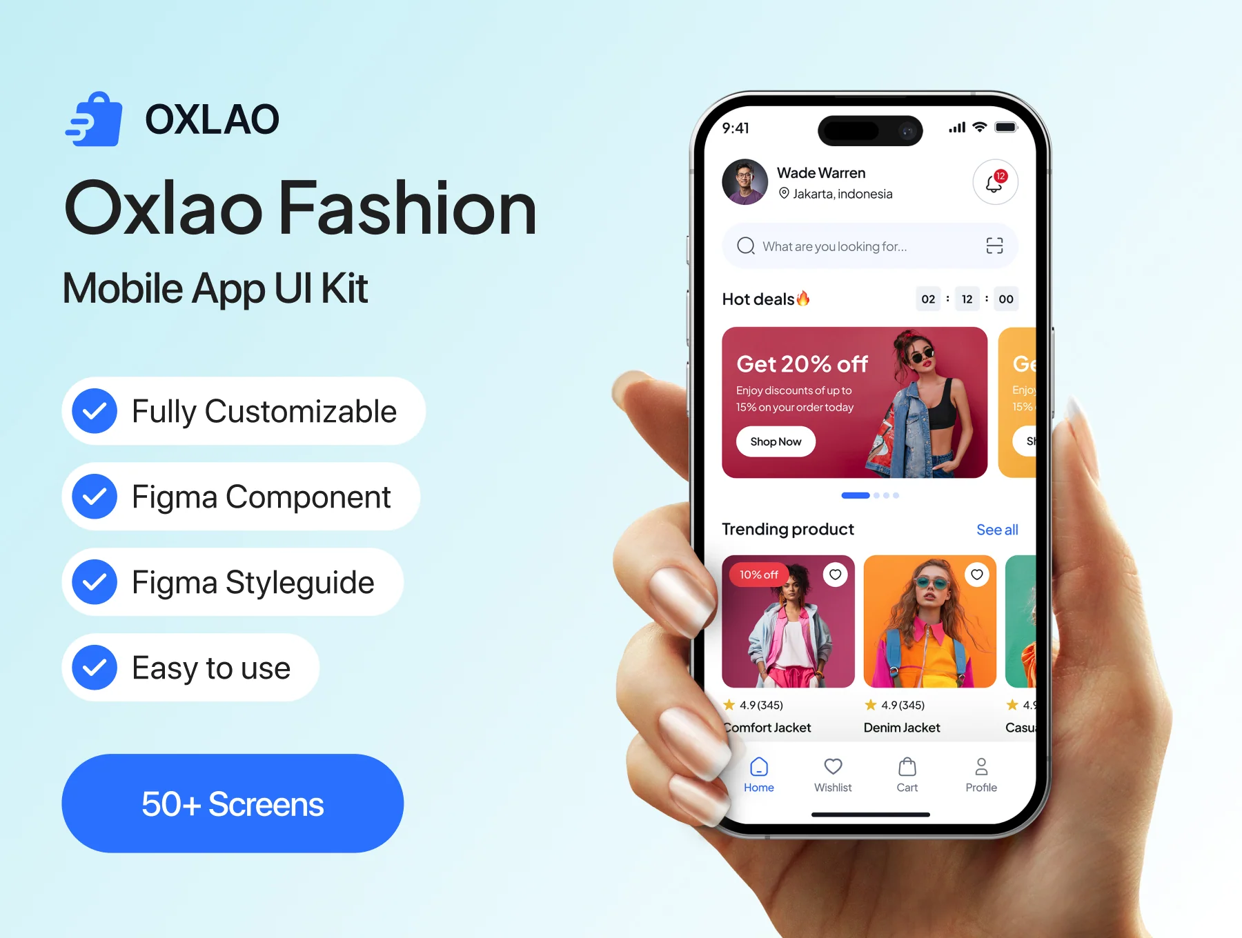 Oxlao Fashion Mobile App Kit