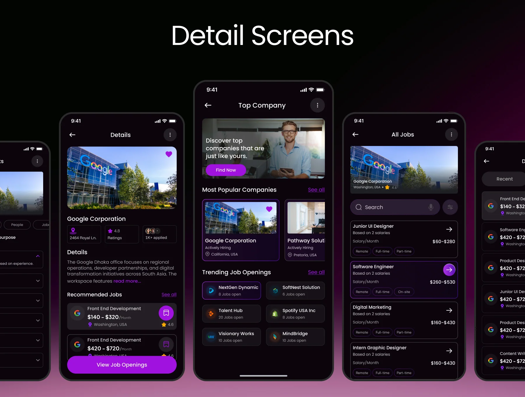 Oxlao Job Finder Mobile App UI  kit 5