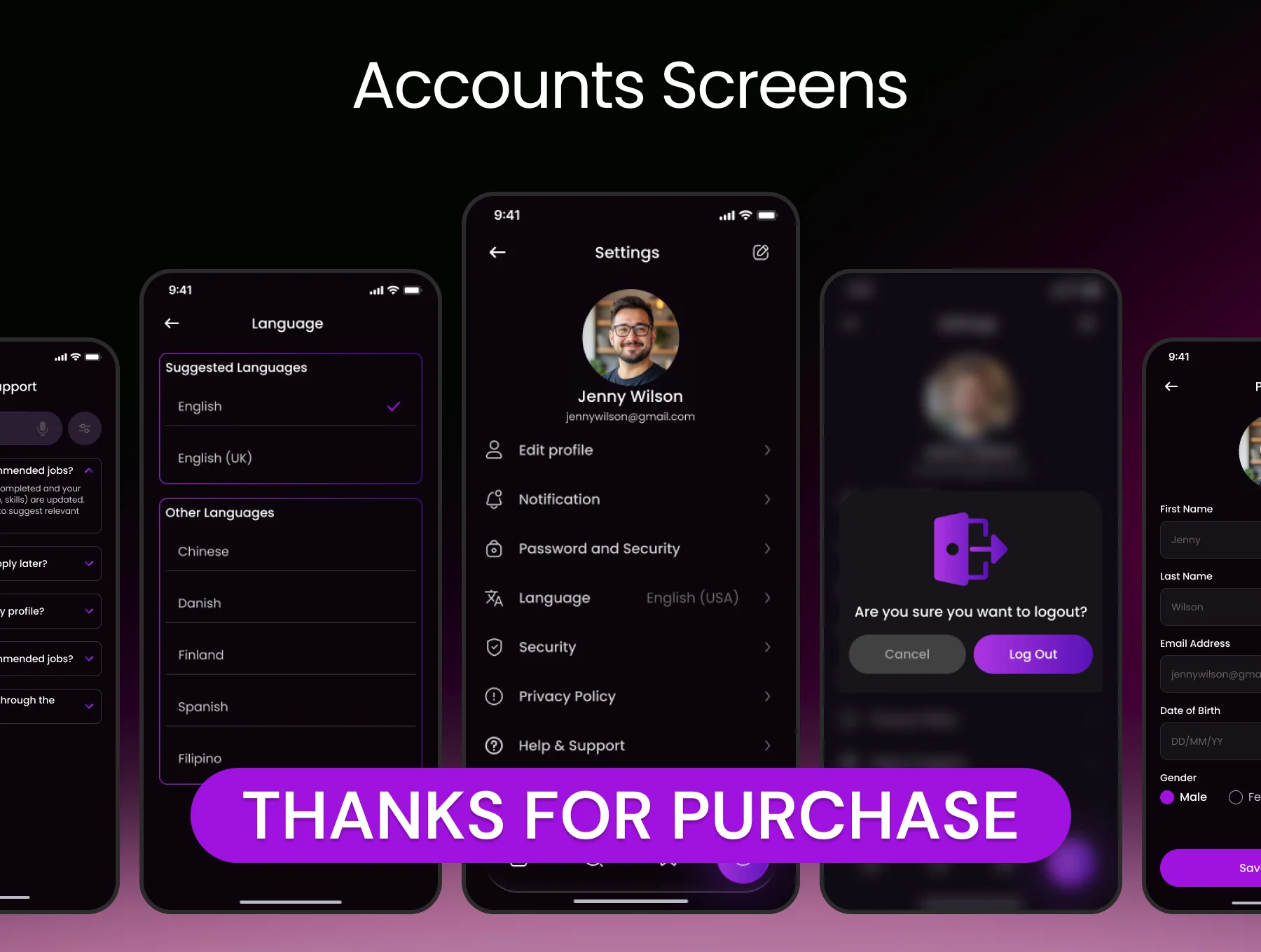 Oxlao Job Finder Mobile App UI  kit 8