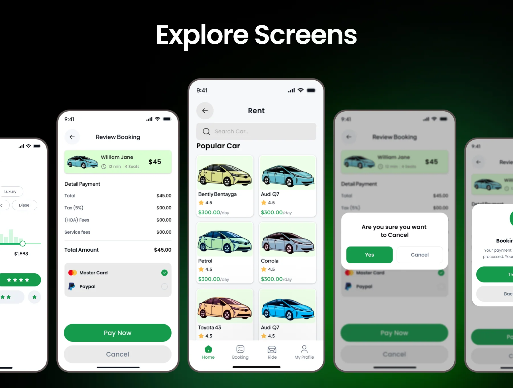 Oxlao Ride Sharing App UI Kit 6