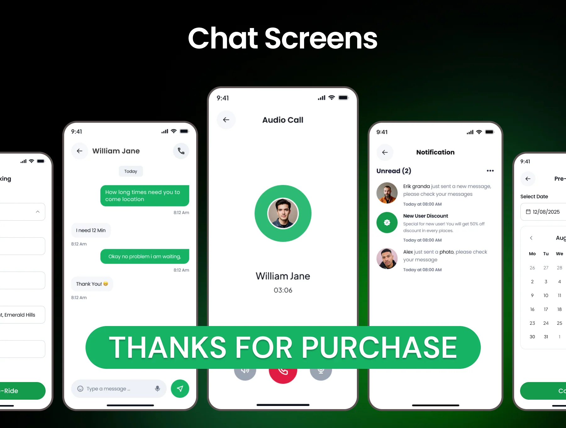 Oxlao Ride Sharing App UI Kit 8