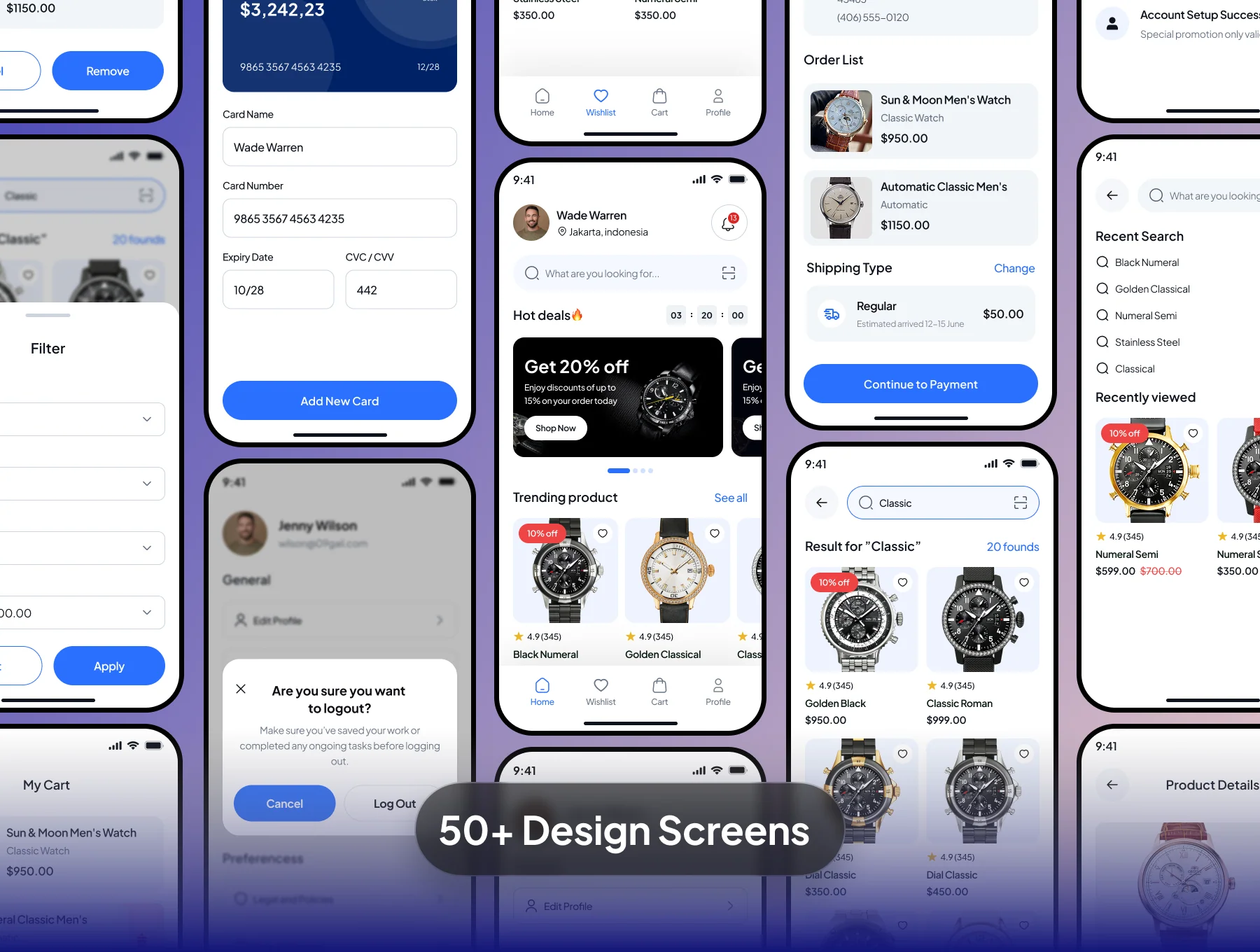 Oxlao Watch Store Mobile App Kit 2