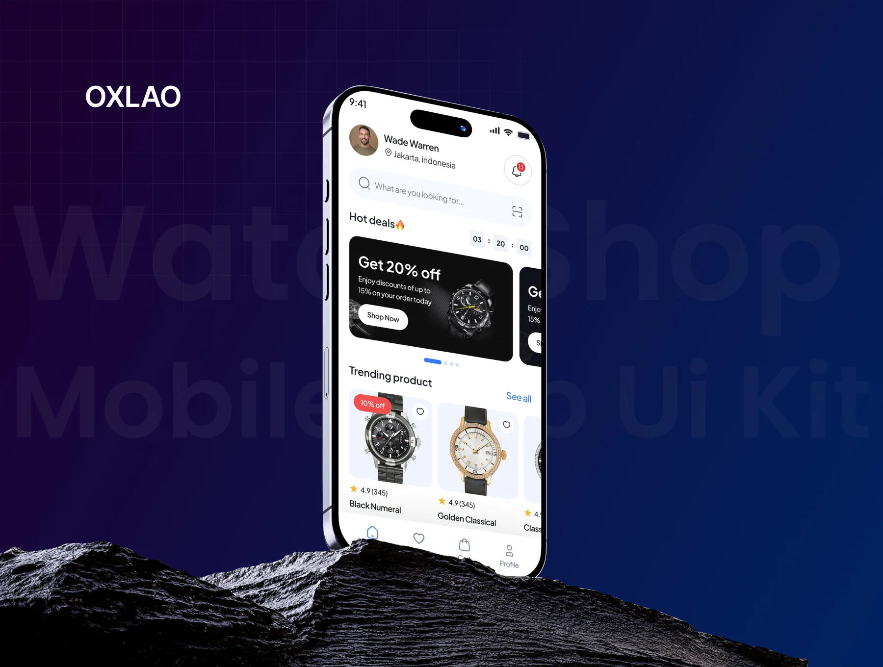 Oxlao Watch Store Mobile App Kit 5