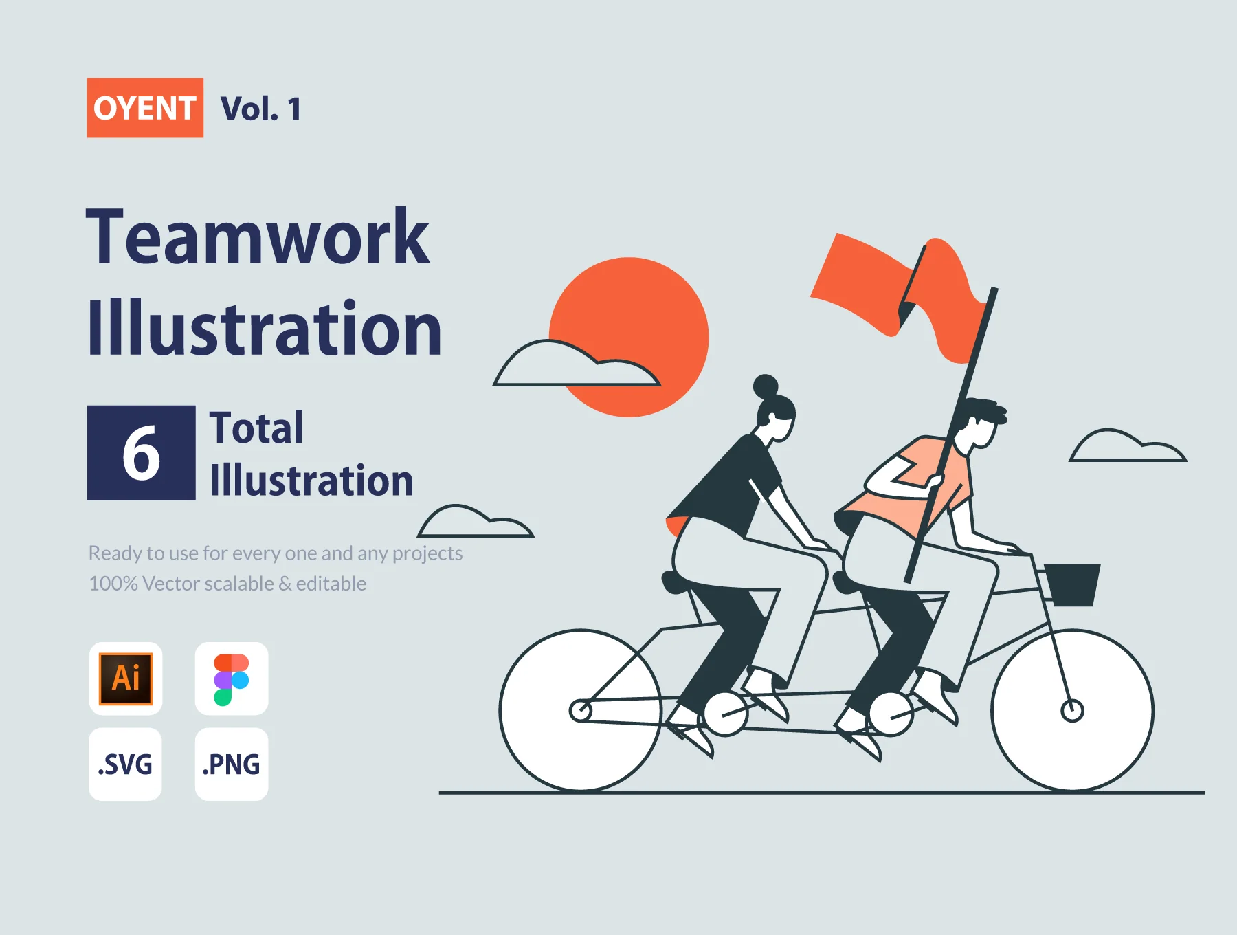 OYENT - Teamwork Illustration Pack