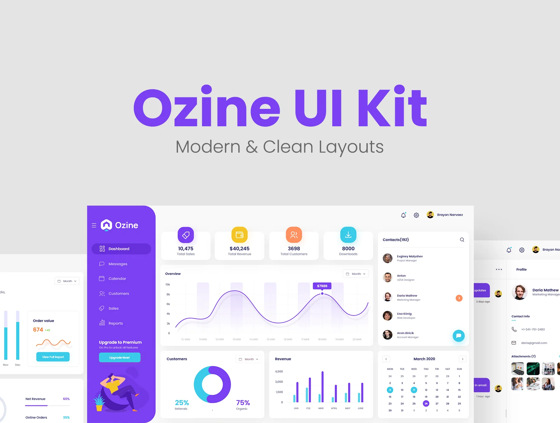 Ozine UI Kit
