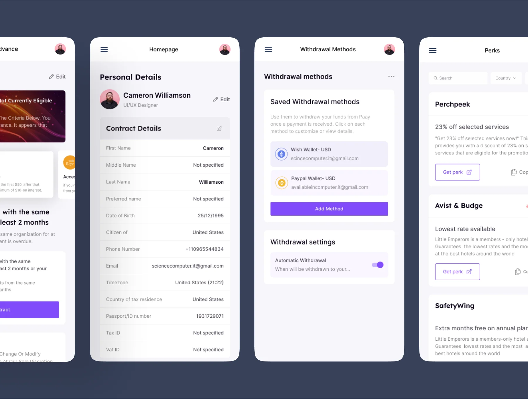 PAAY - Finance Dashboard UI Kit 6