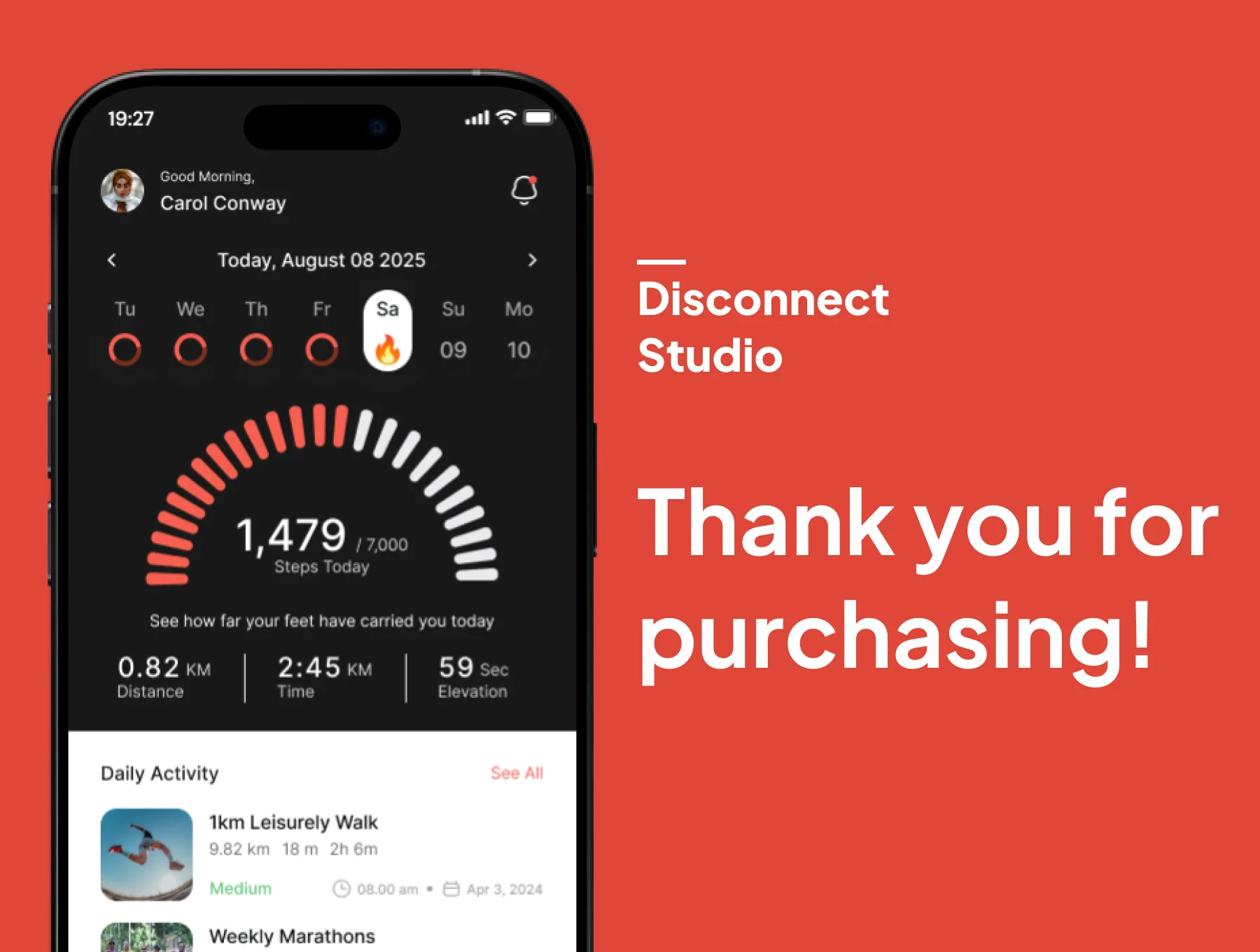 PacerGo - Step Counter & Tracker Mobile App UI Kits 6