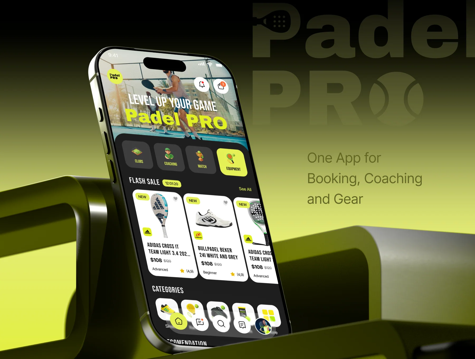 Padel Pro - Padel Booking & Shopping App UI Kit 5