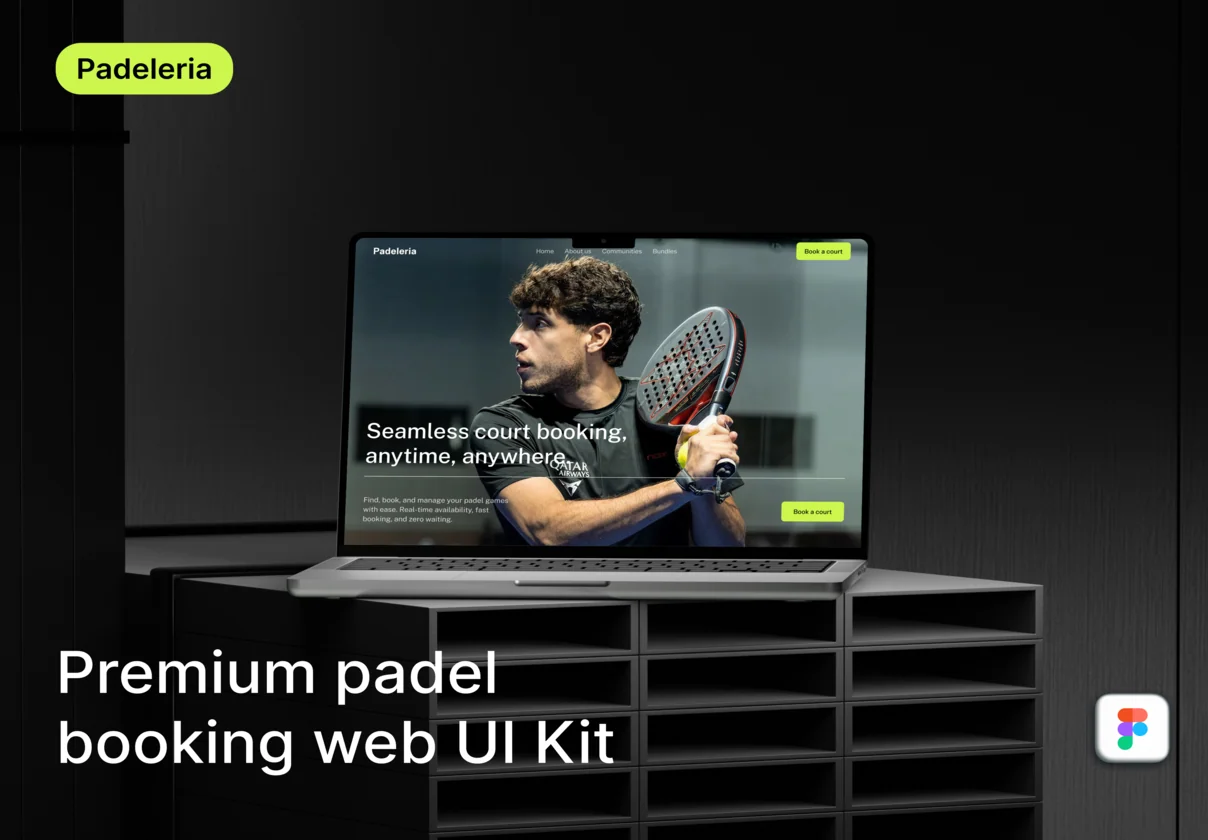 Padeleria - Premium Padel Booking Web UI Kit