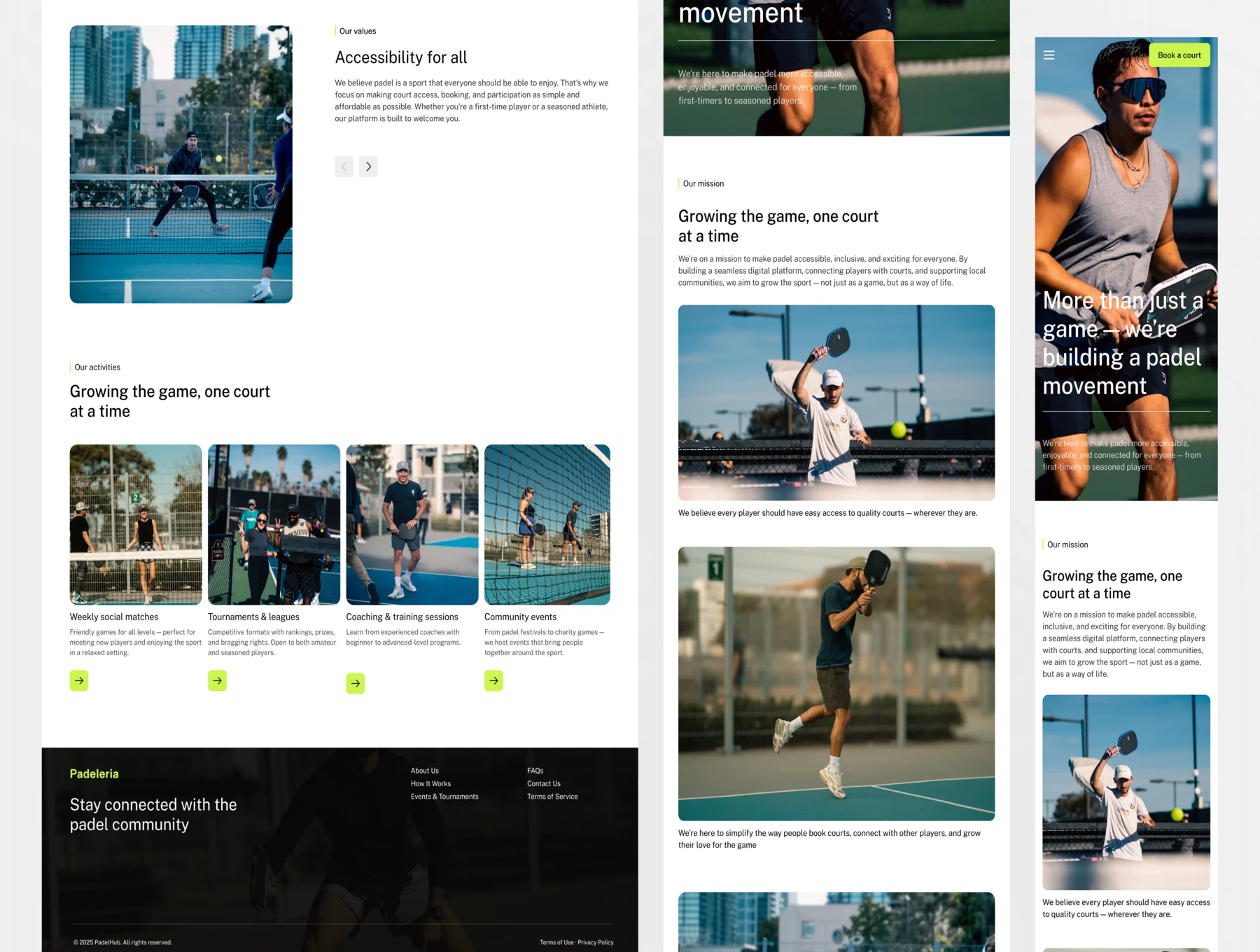 Padeleria - Premium Padel Booking Web UI Kit 4
