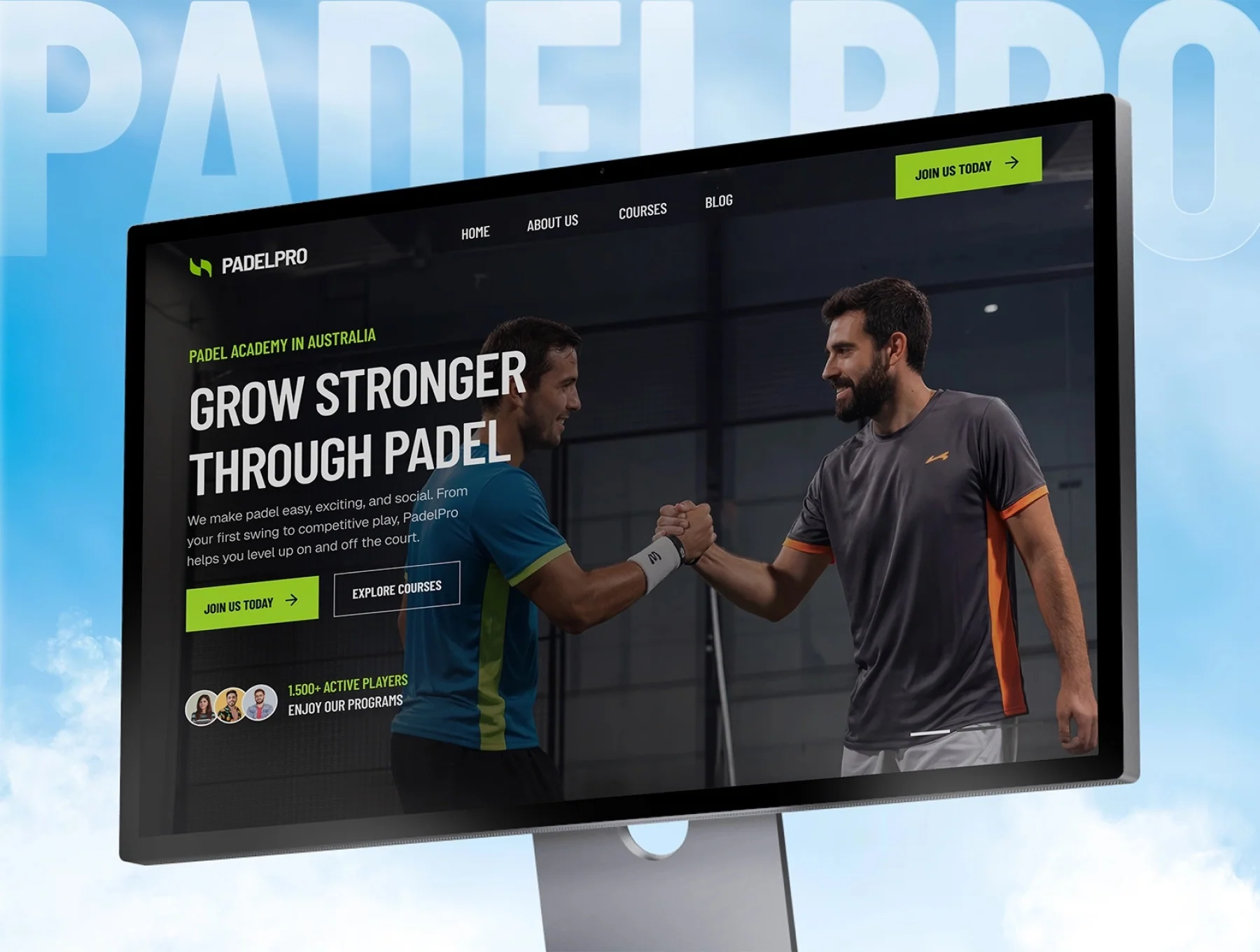 PadelPro — Sport Club & Community Template 4