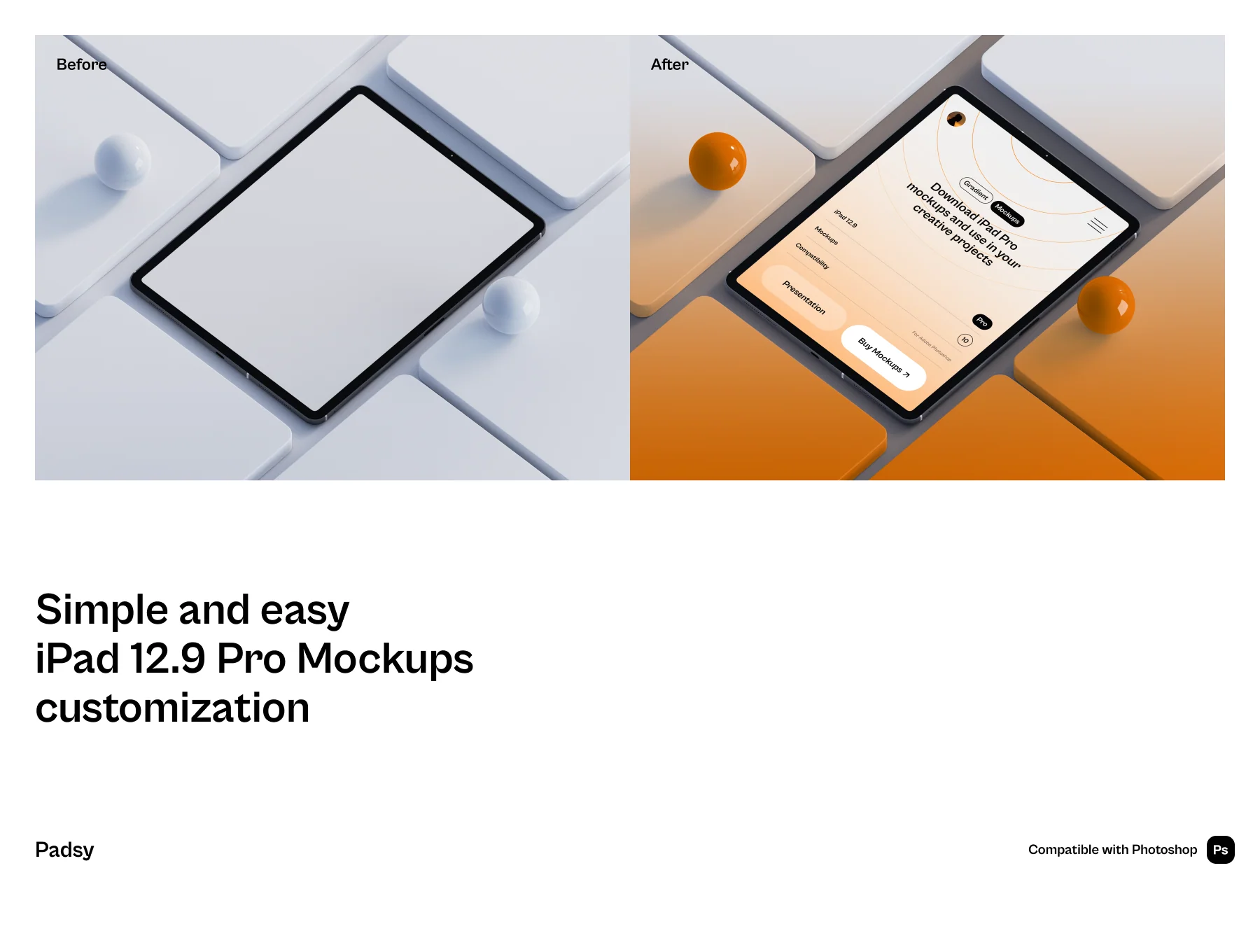Padsy - iPad Pro Mockups Part.1 3