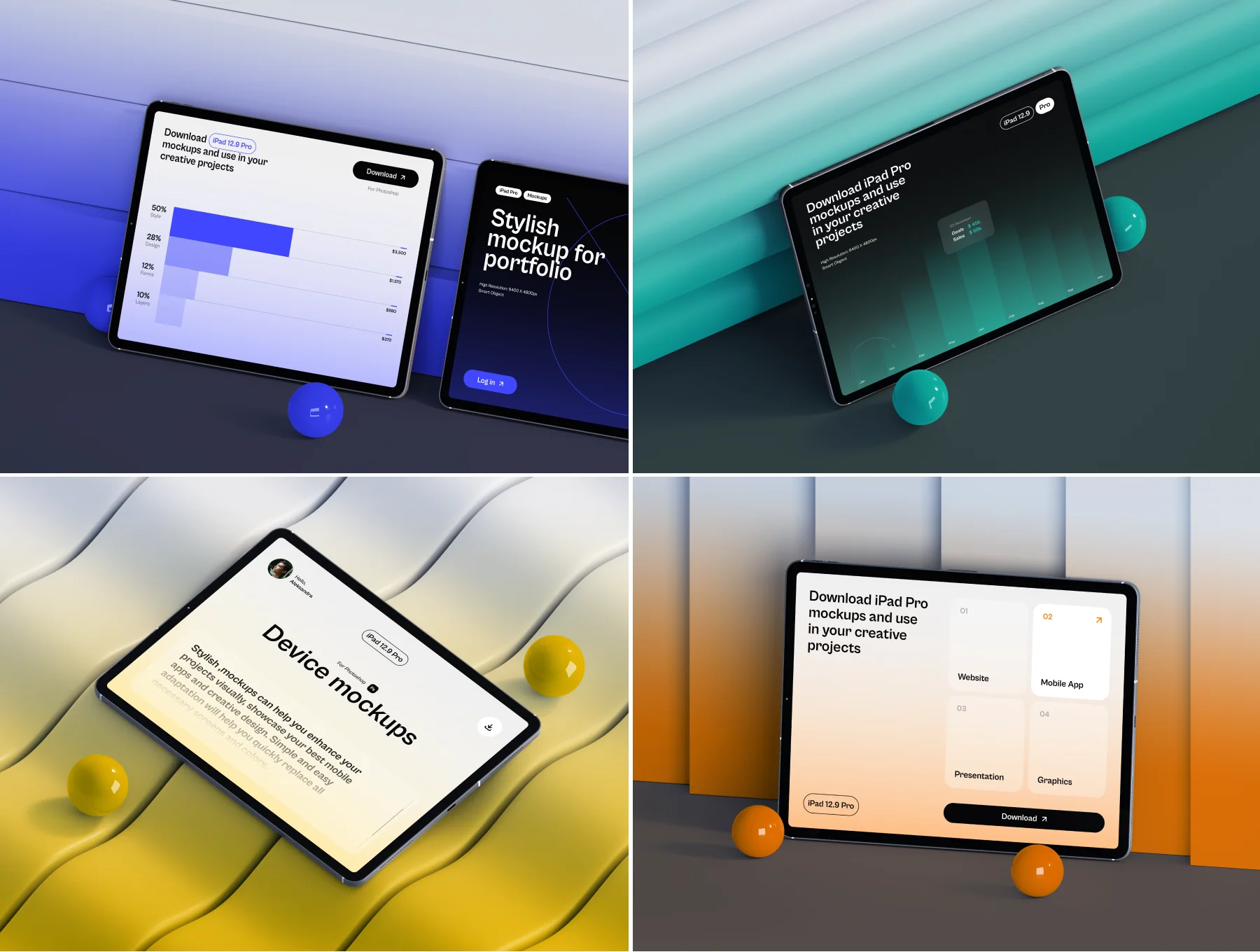 Padsy - iPad Pro Mockups Part.1 4