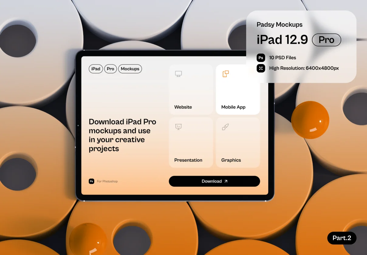 Padsy - iPad Pro Mockups Part.2