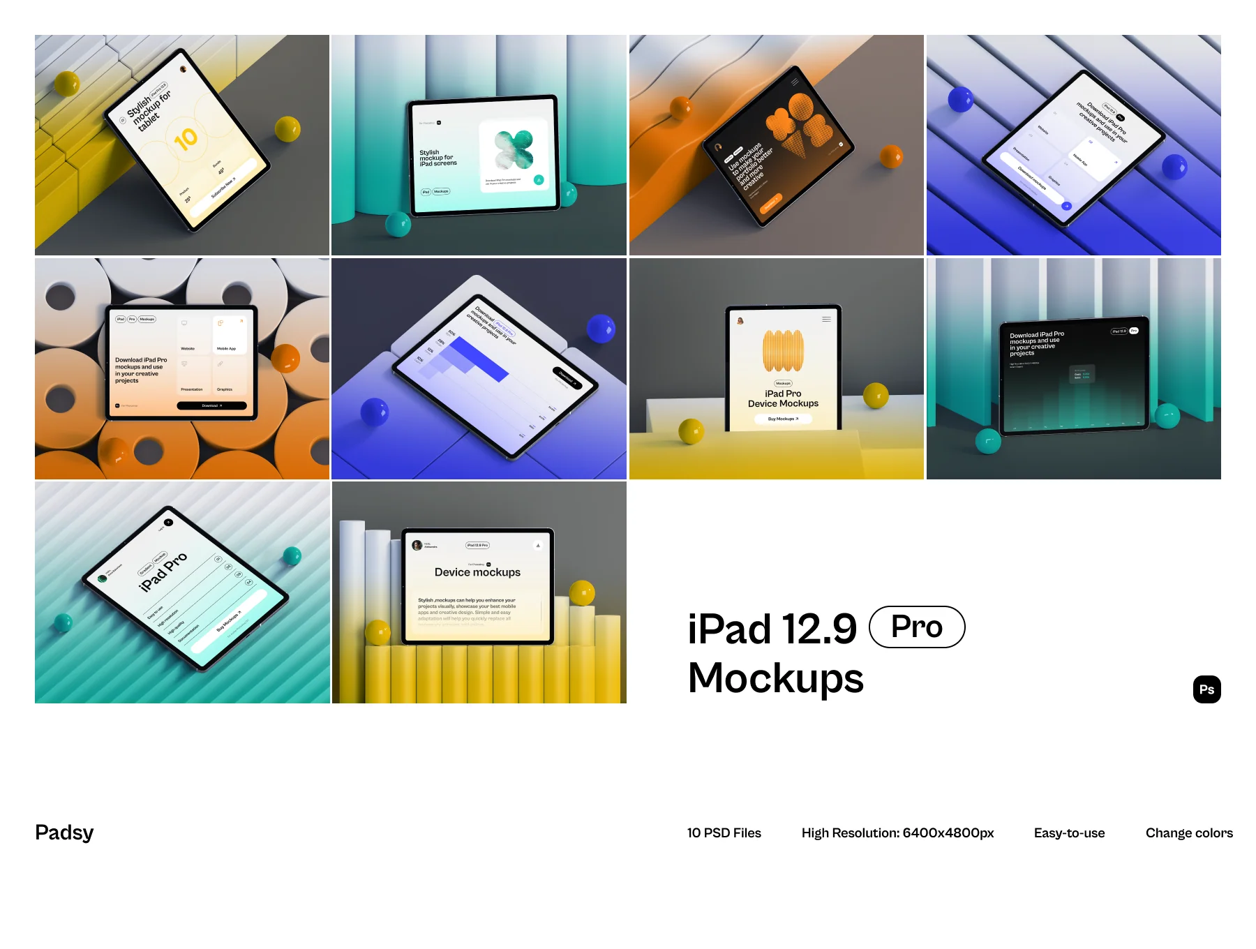 Padsy - iPad Pro Mockups Part.2 2