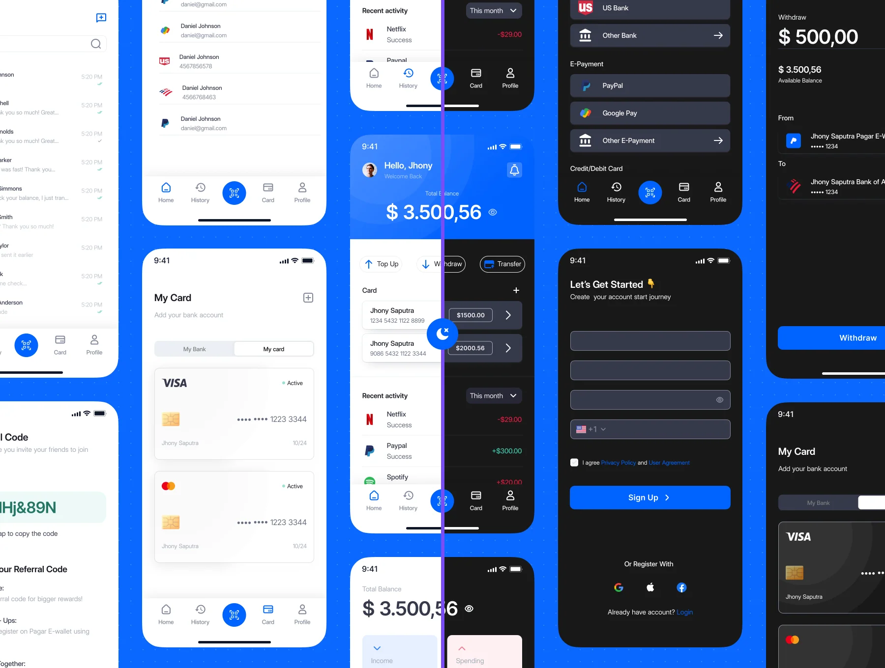 Pagar E-Wallet UI Kit 3