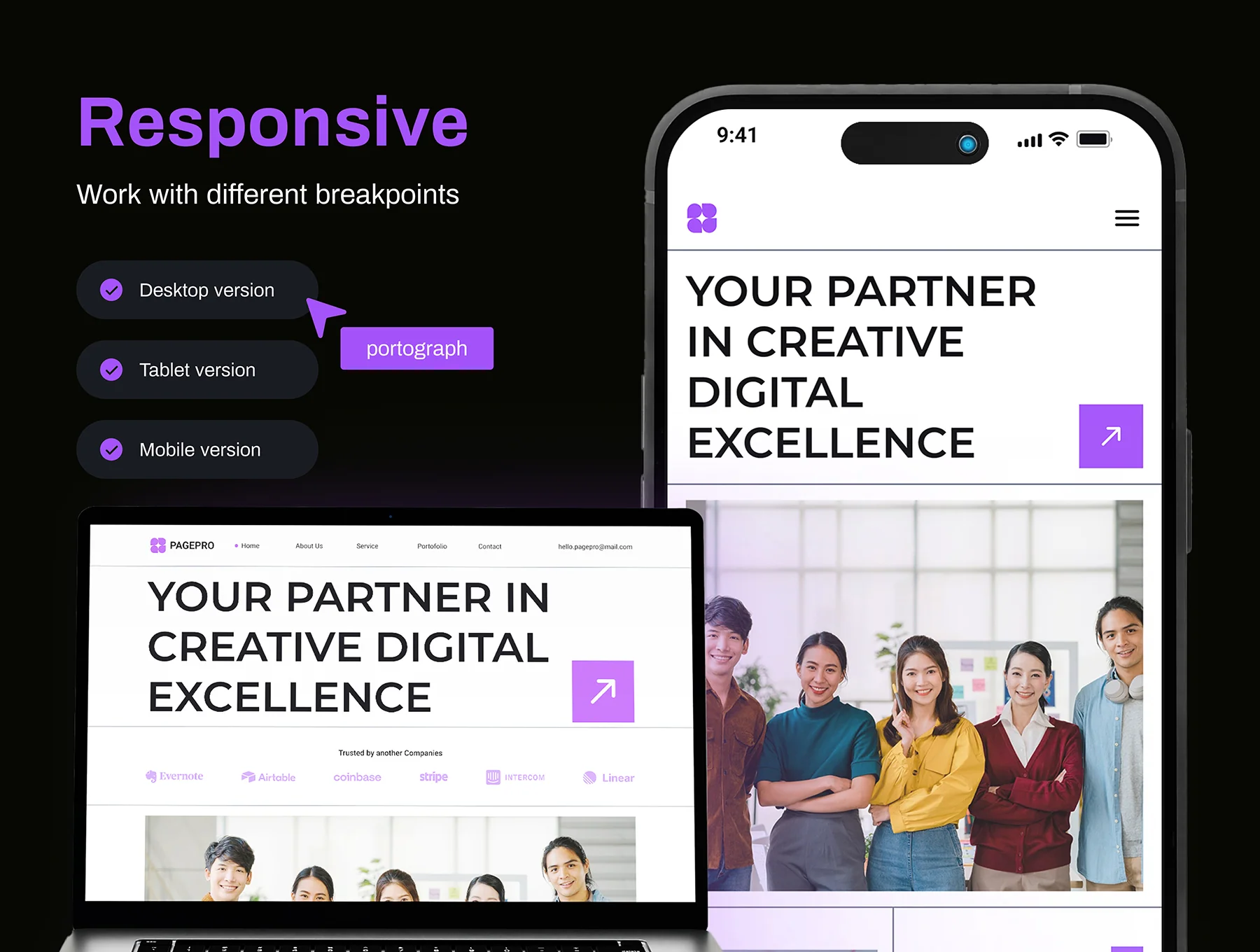 PagePro - Digital Creative Agency Landing Page 3