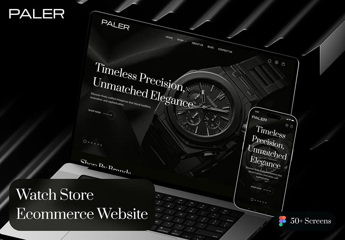 PALER - Watch Store Ecommerce Website UI Kit