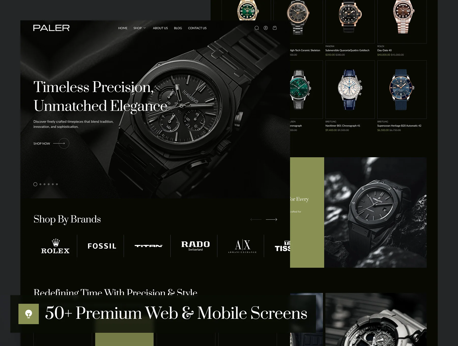 PALER - Watch Store Ecommerce Website UI Kit 5