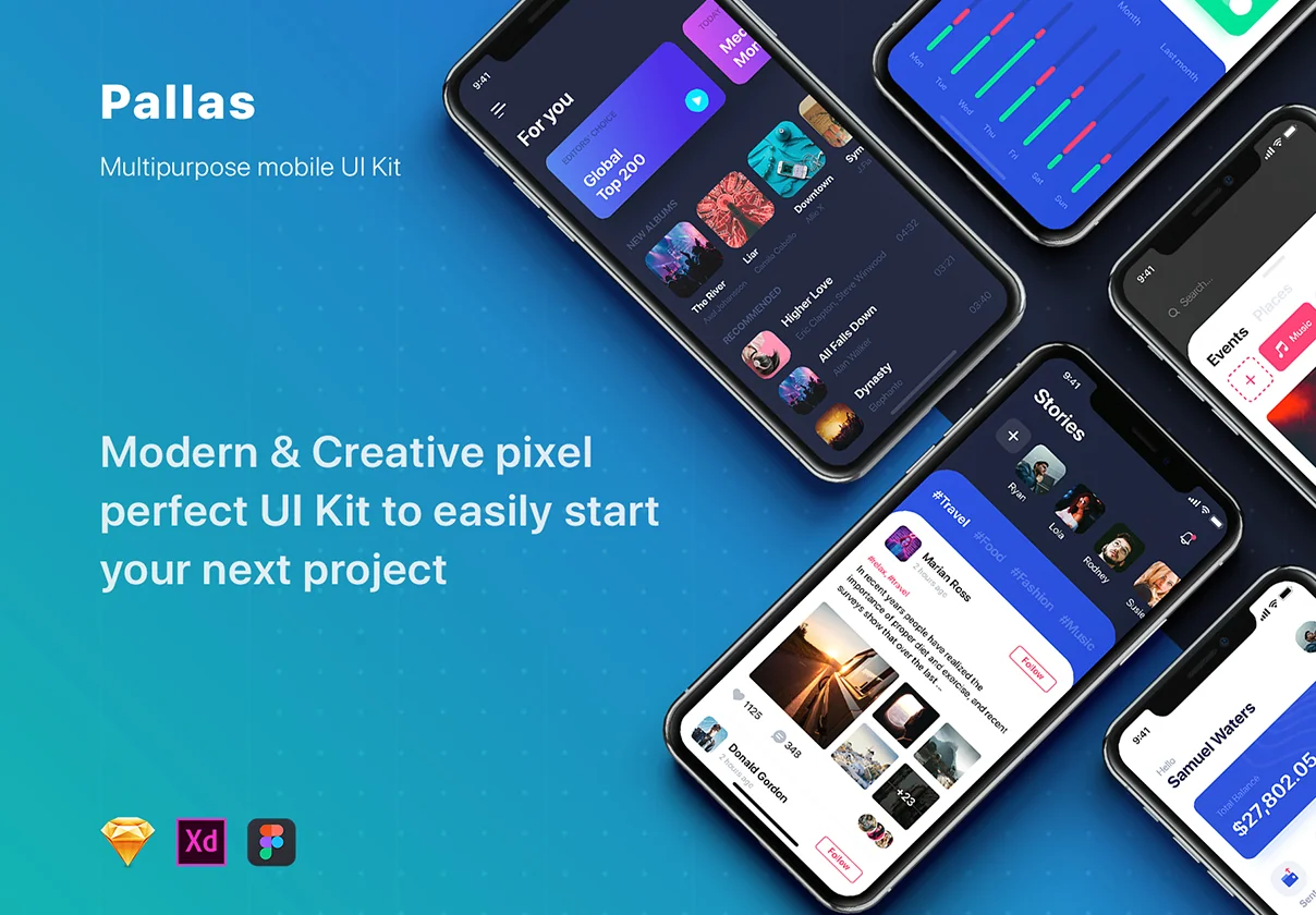 Pallas Mobile UI Kit