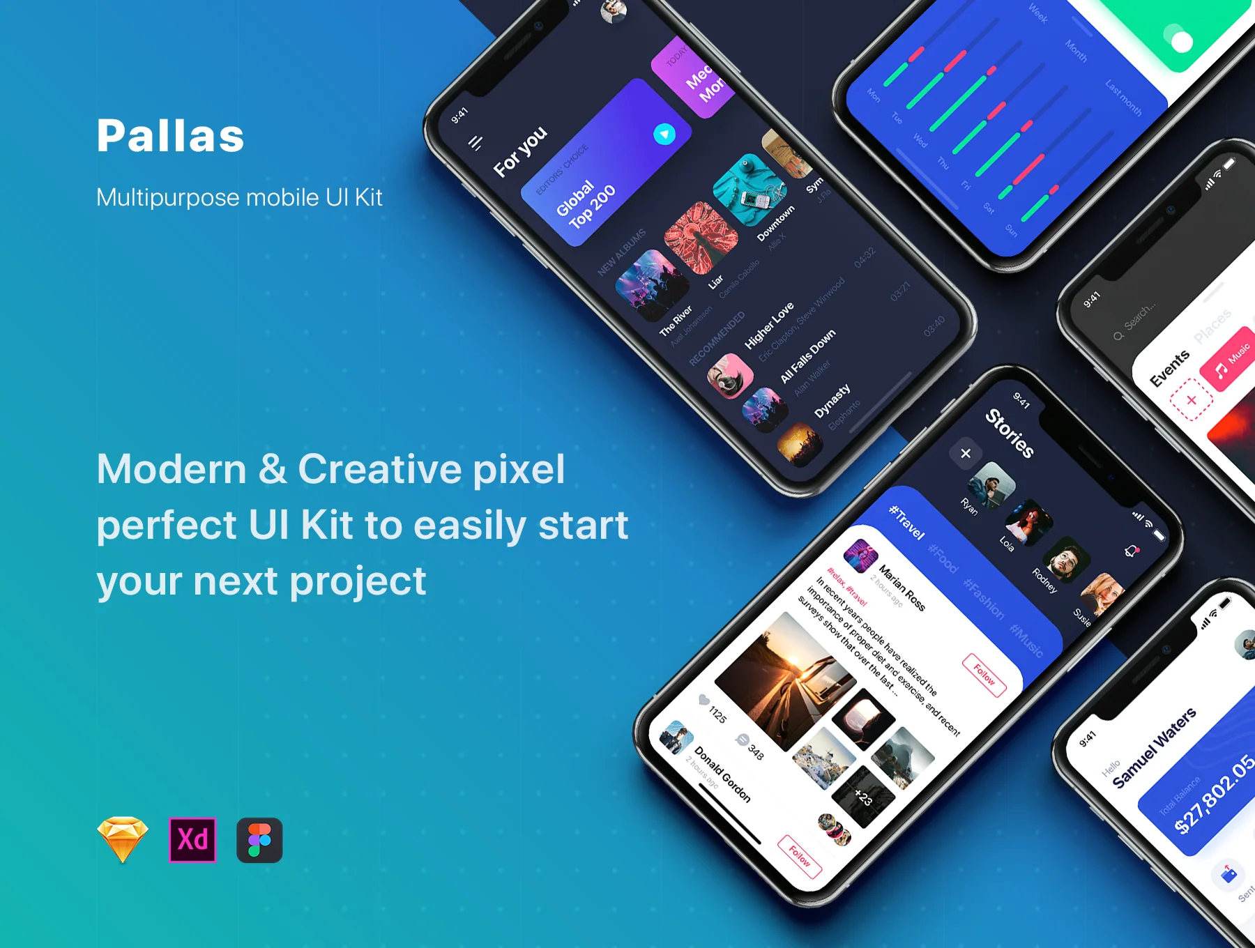 Pallas Mobile UI Kit
