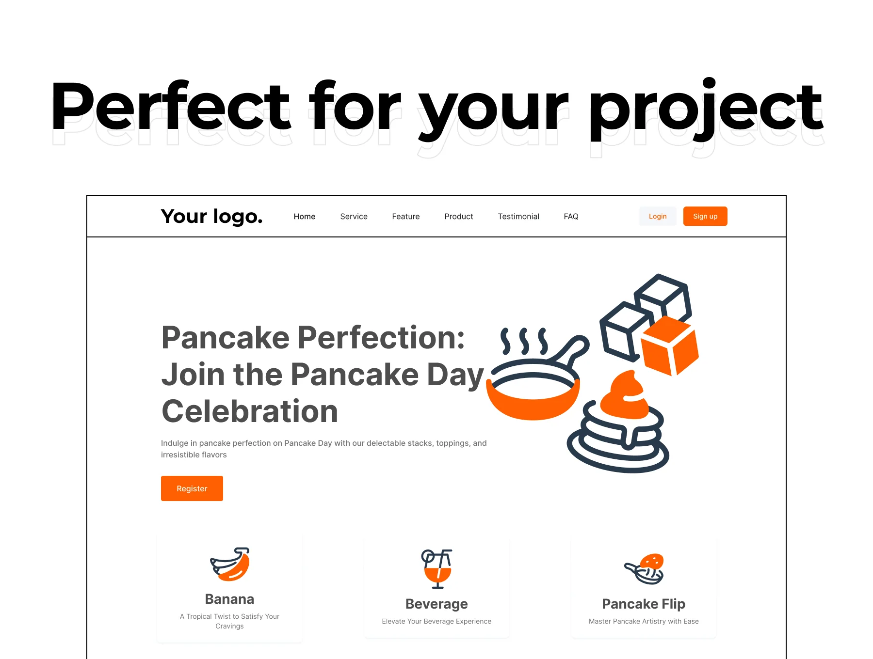 Pancake Day Icon Set 4